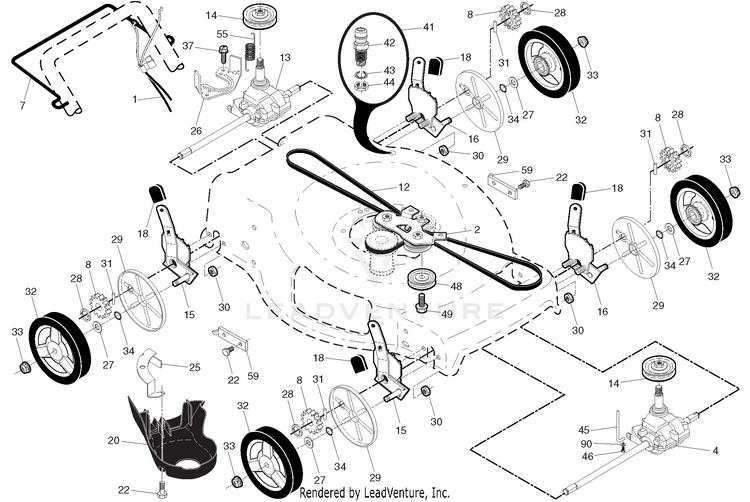 Husqvarna HU625AWD 96145002200 (201412) Walk Behind Mower