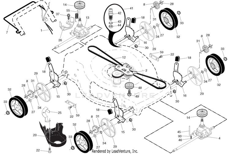 Husqvarna HU625AWD - 96145002200 (2014-12) Walk Behind Mower