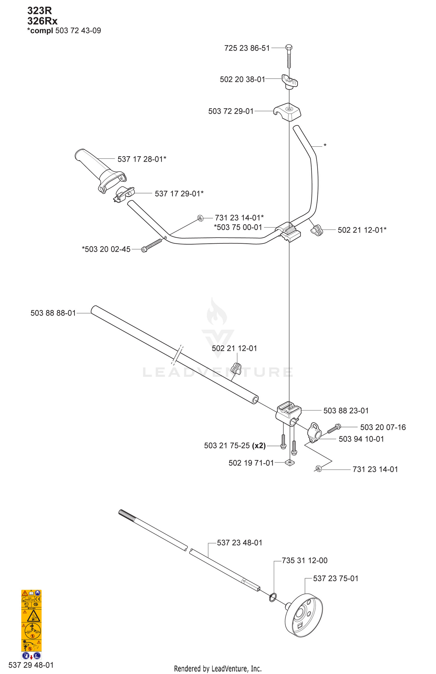 Shaft / Handlebar / "R"