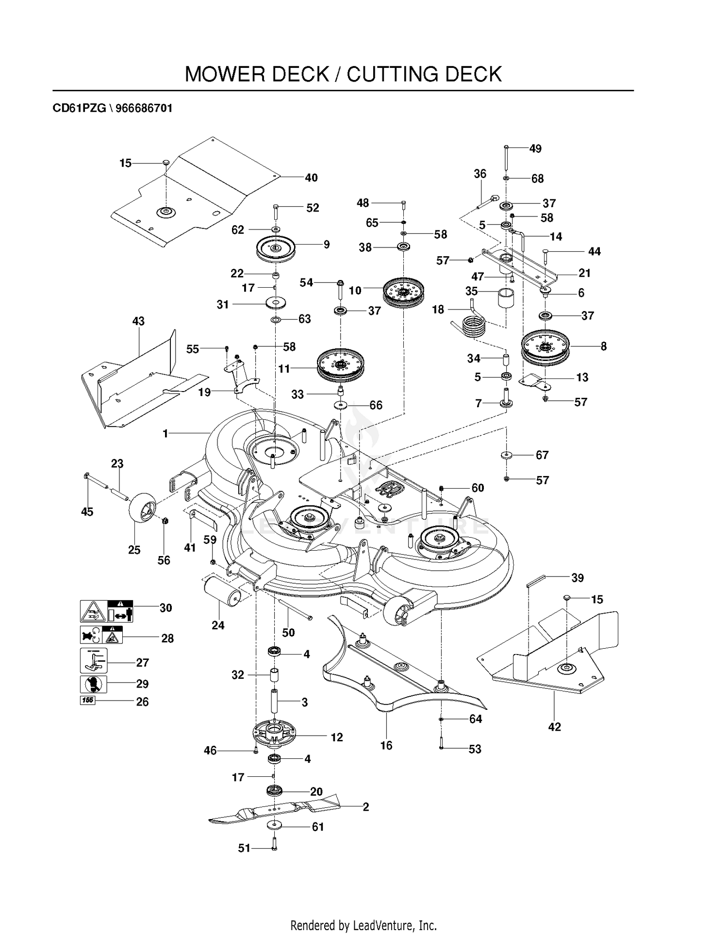 MOWER DECK / CUTTING DECK
