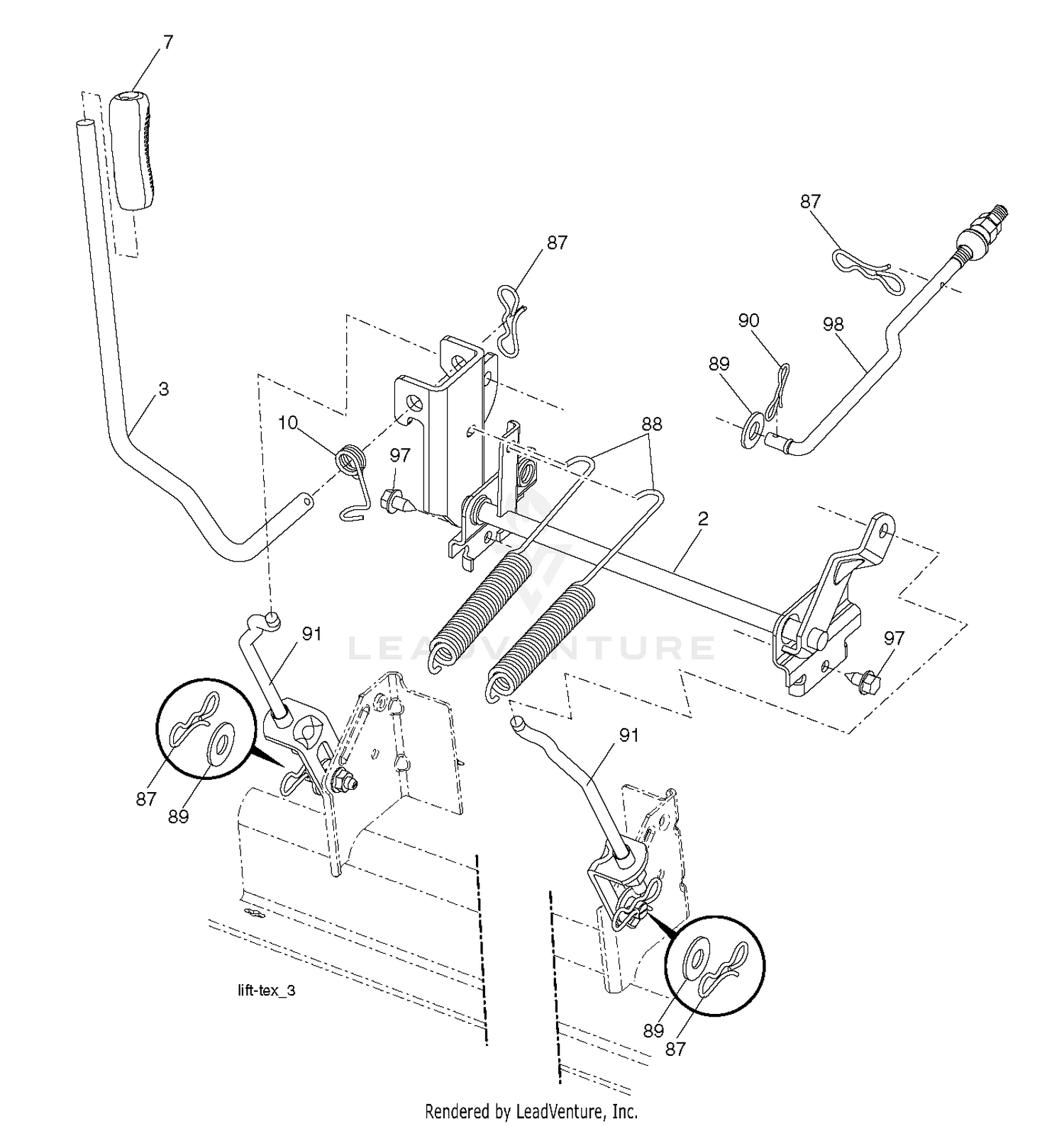 MOWER LIFT / DECK LIFT