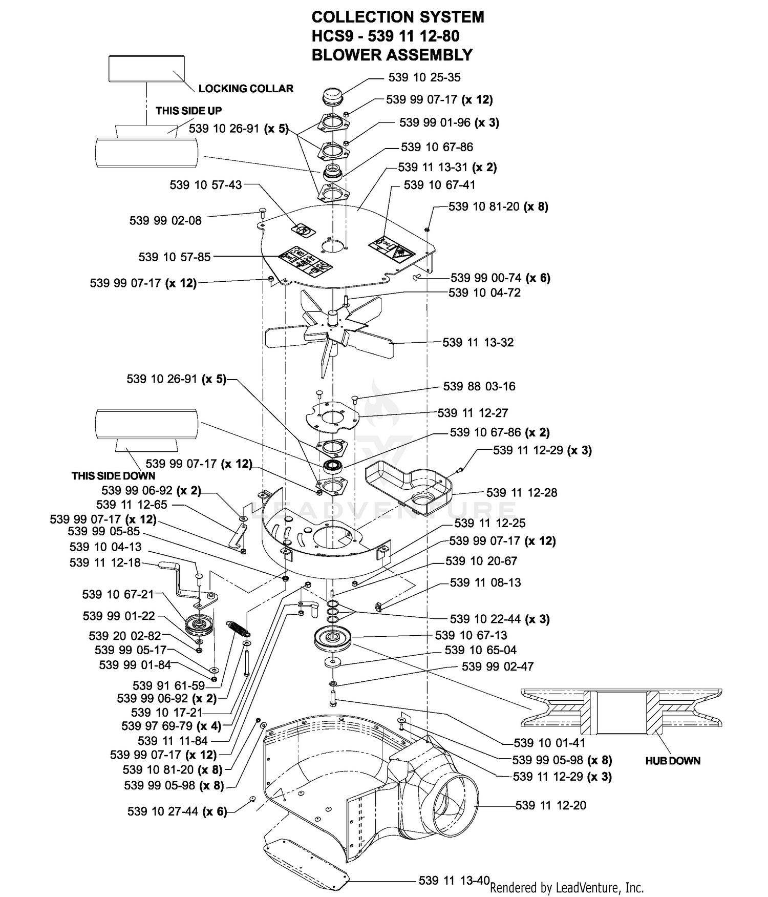 Accessories HCS9 Collection System Blower