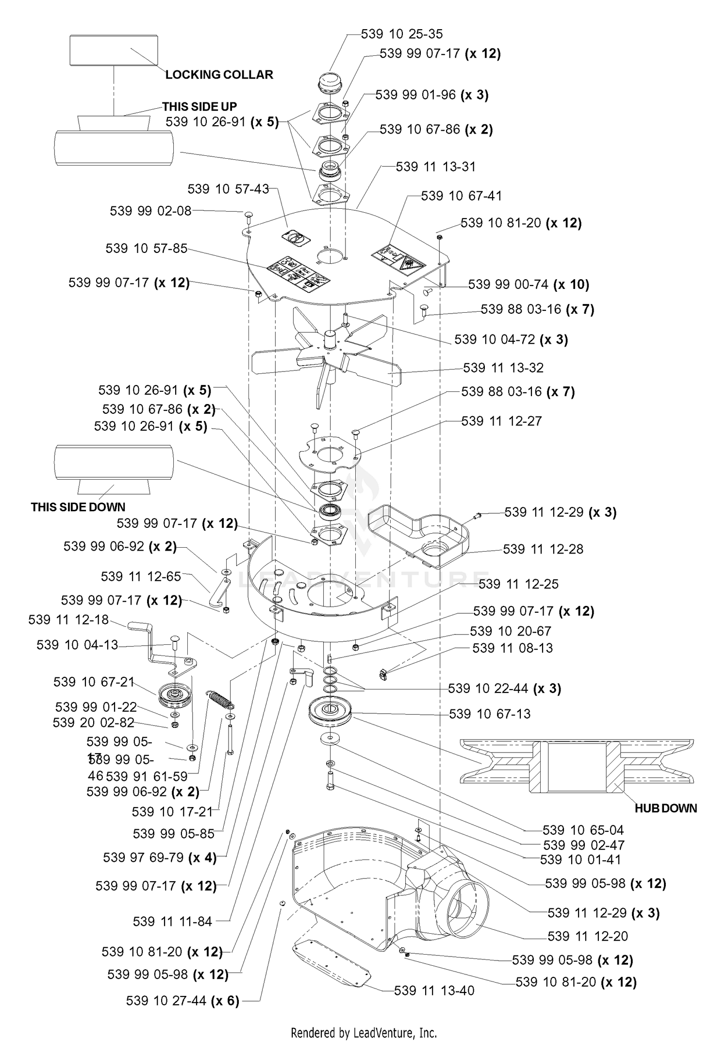 Accessory HCS13 Collection Blower 52" & 61"