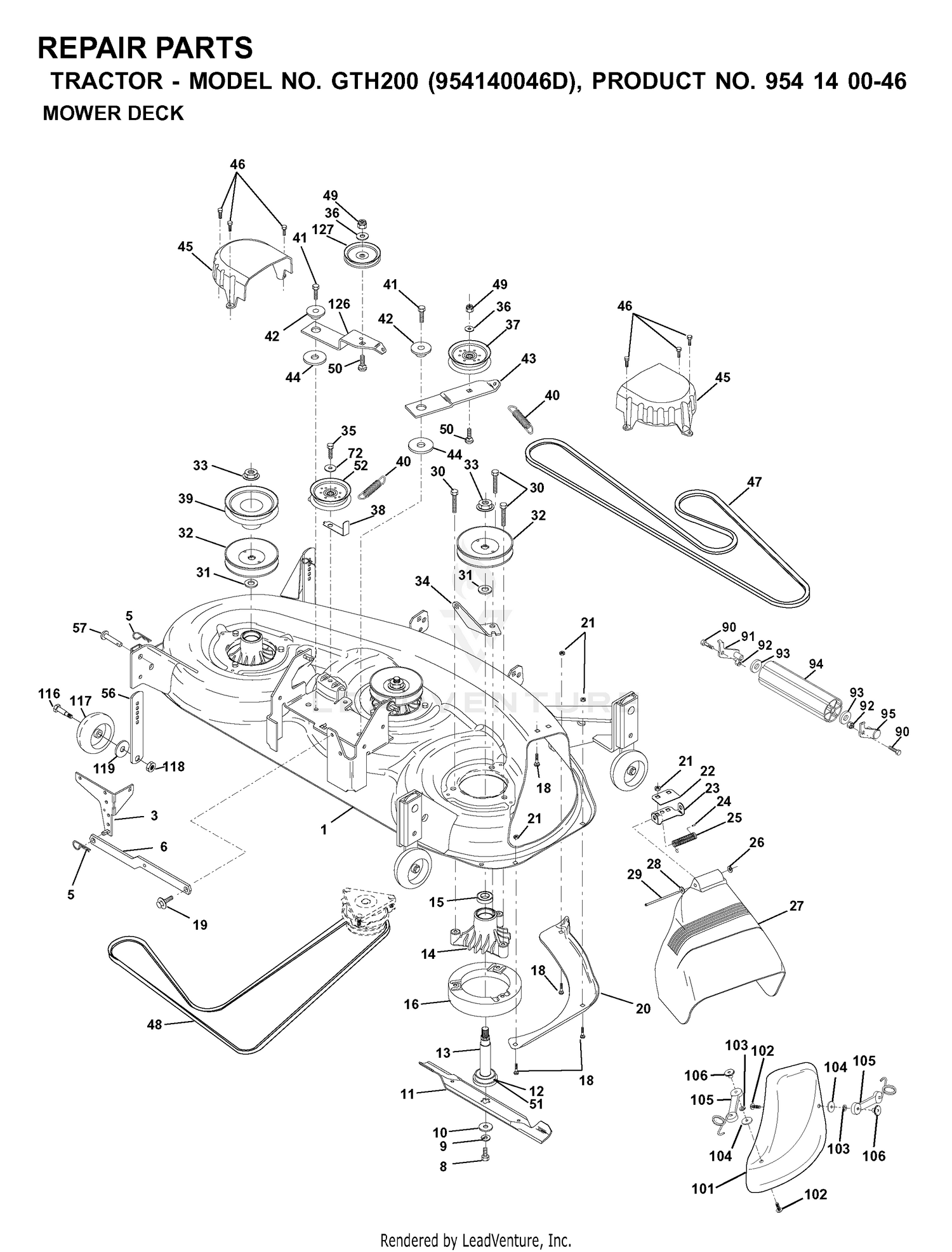 MOWER DECK / CUTTING DECK