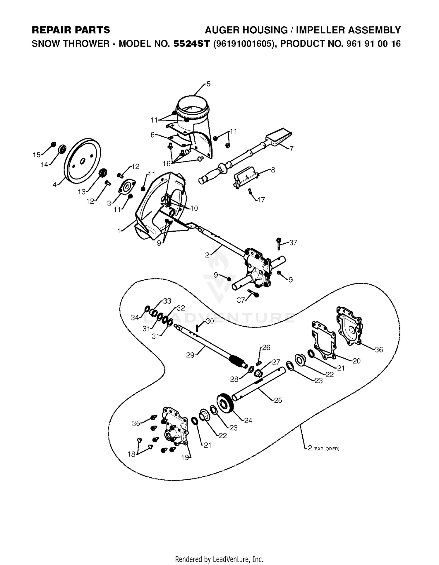 AUGER HOUSING & IMPELLER 2