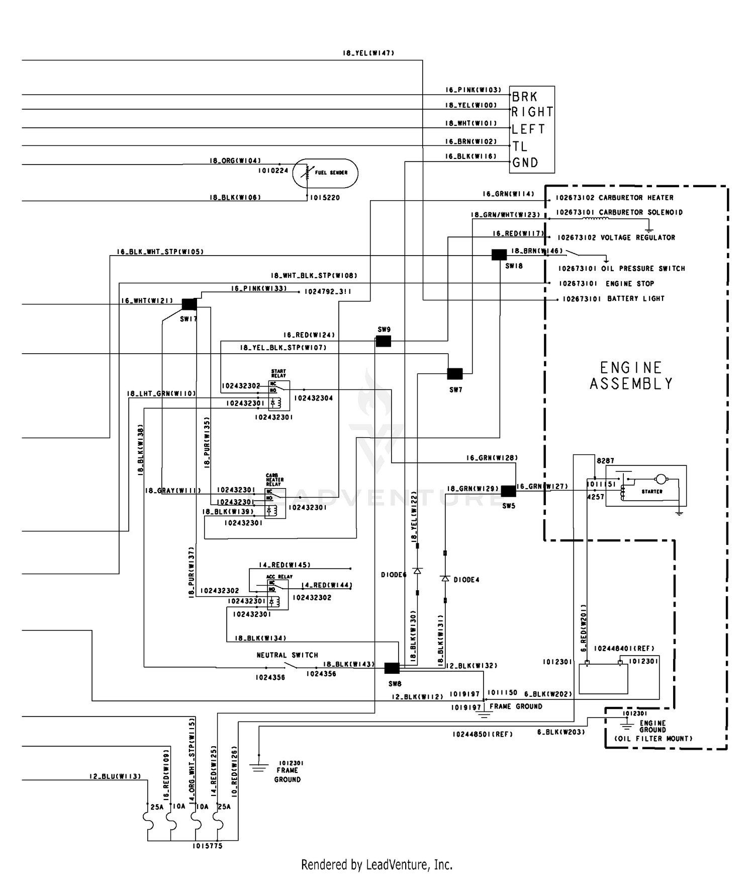 Wiring-Gasloine Vehicles, Single Piece Image 2