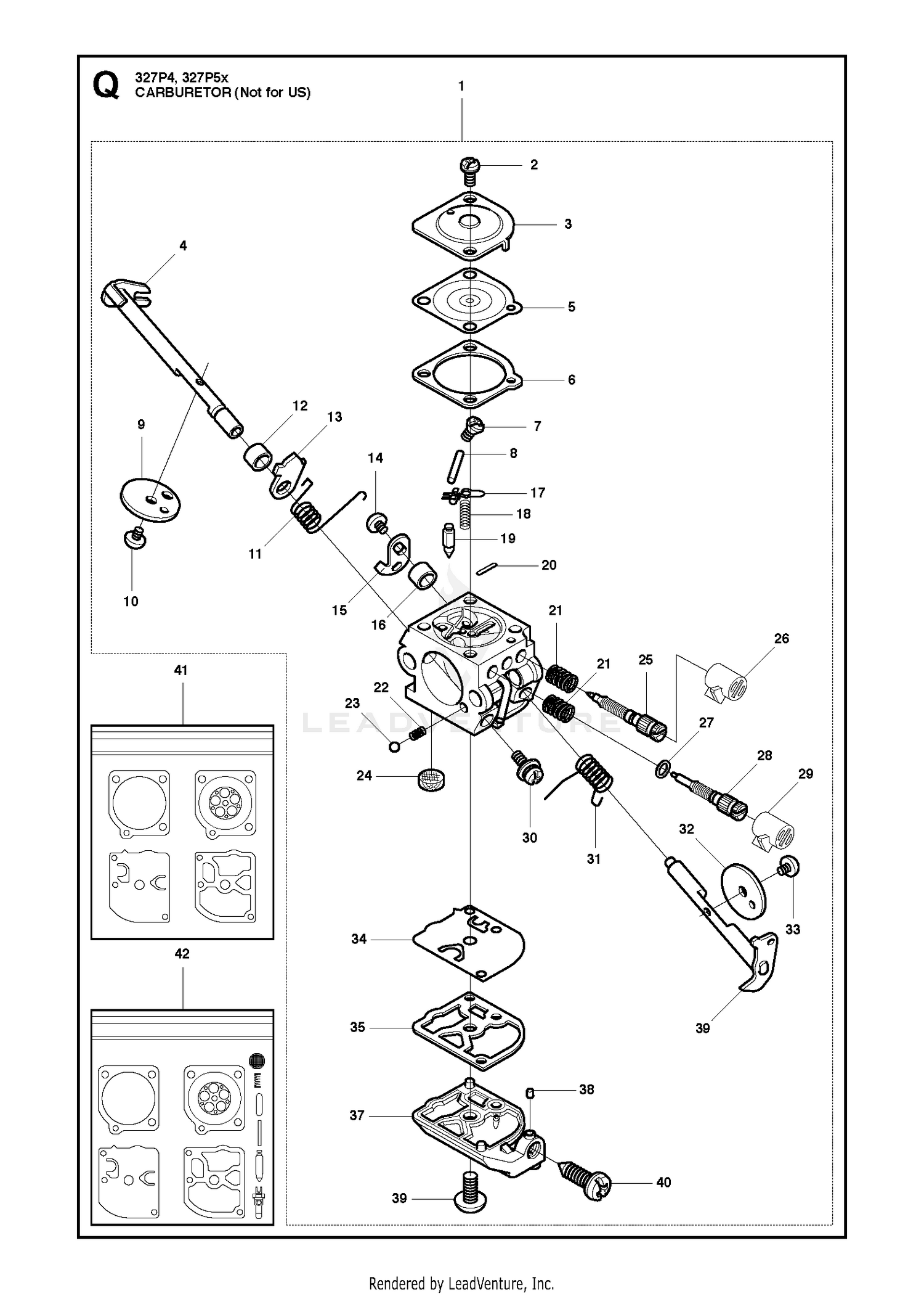CARBURETOR, NOT FOR US 2