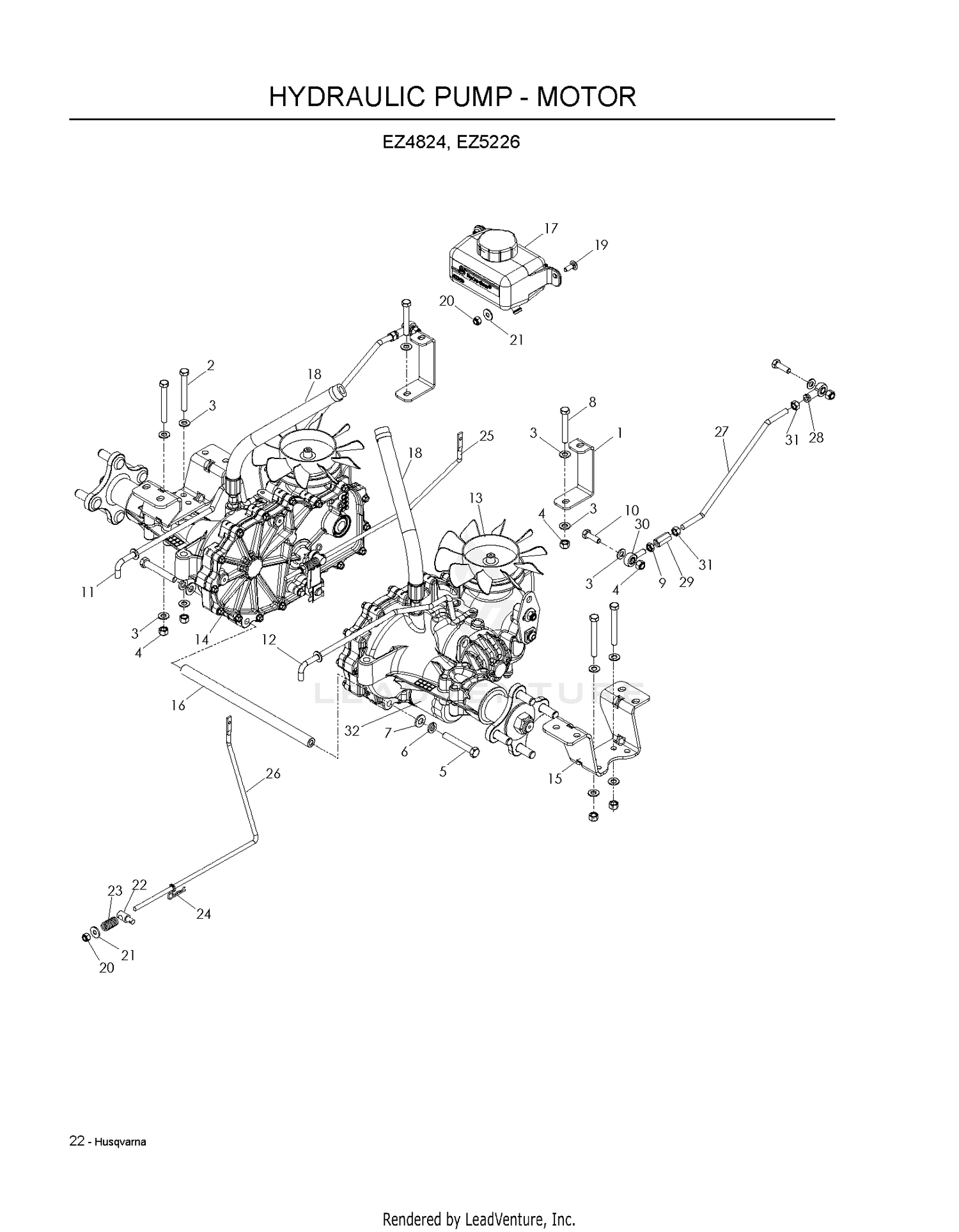 HYDRAULIC PUMP - MOTOR