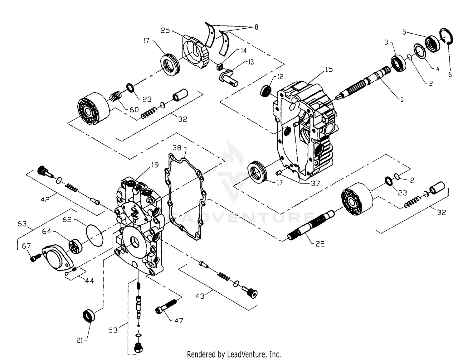 Transaxle Pump - Model Number BDU-10L-122