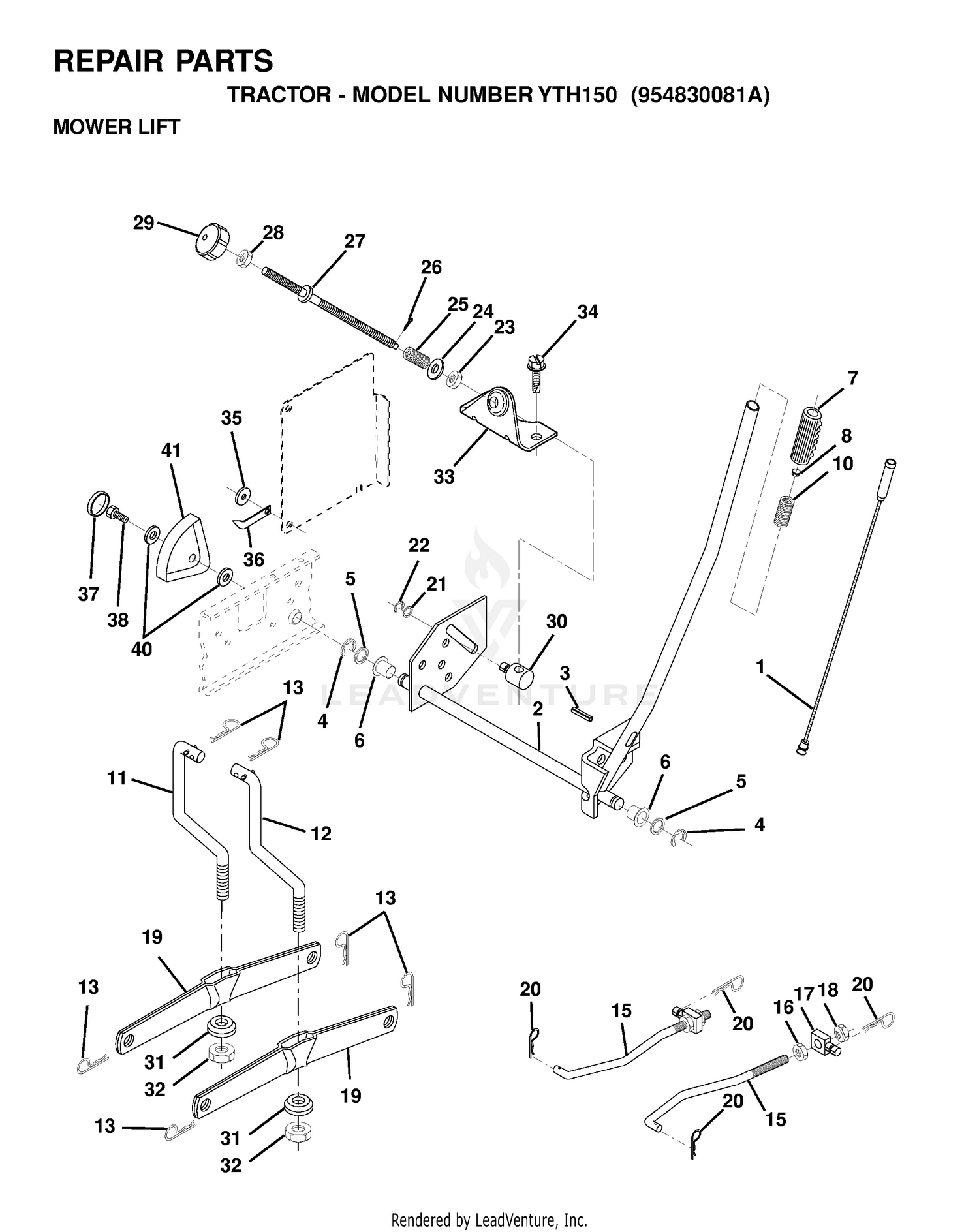 MOWER LIFT / DECK LIFT