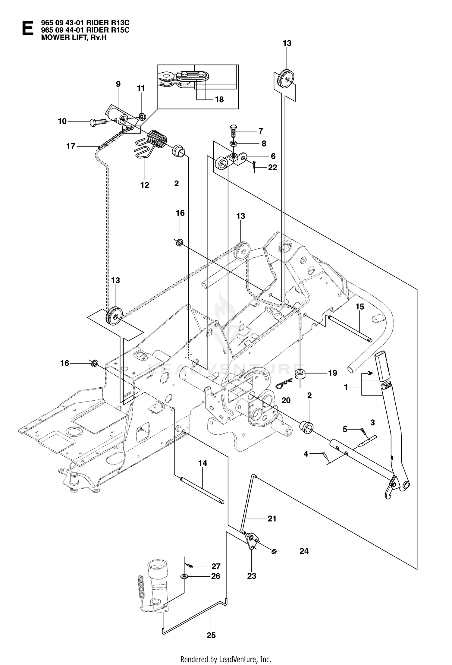 MOWER LIFT / DECK LIFT