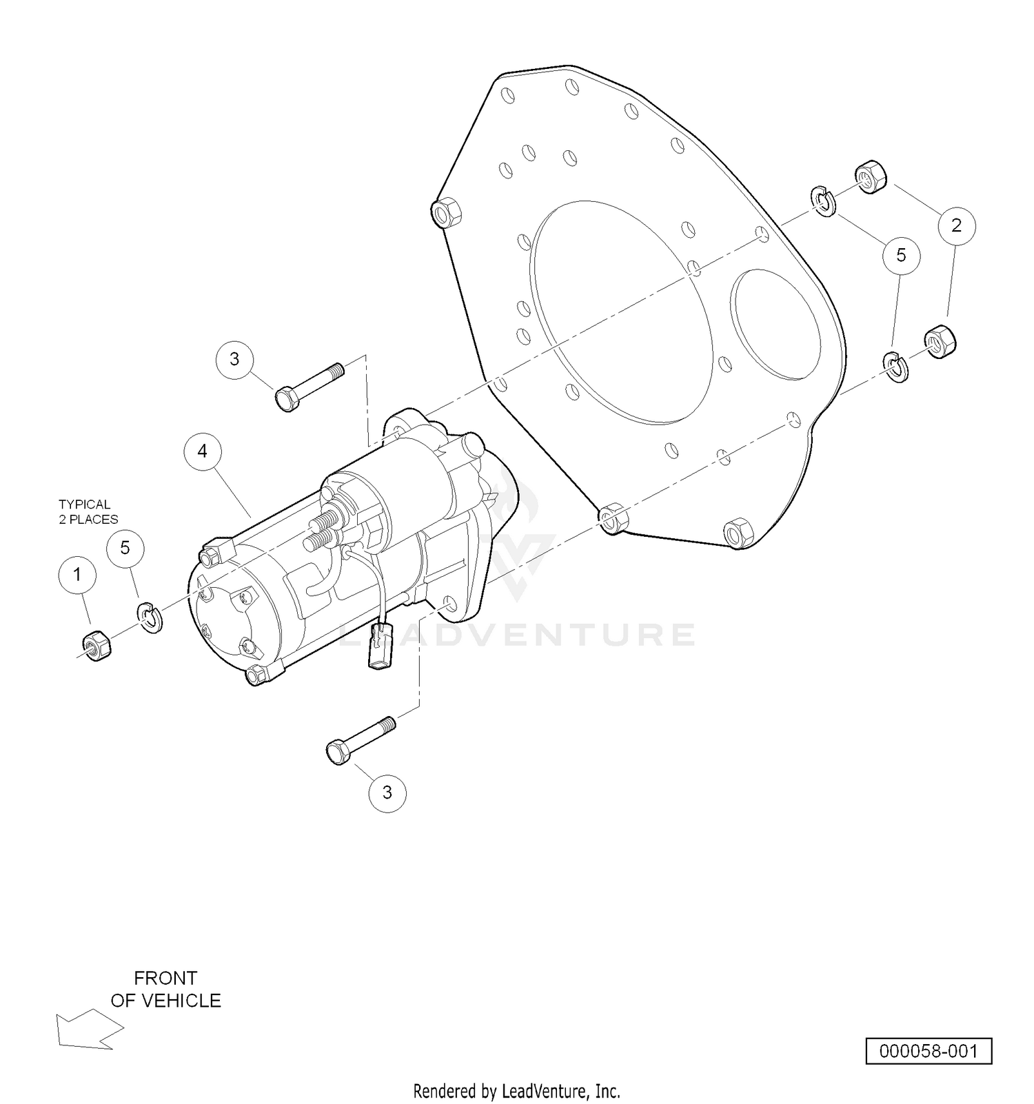 Starter (Diesel Engine - Closed Breather)