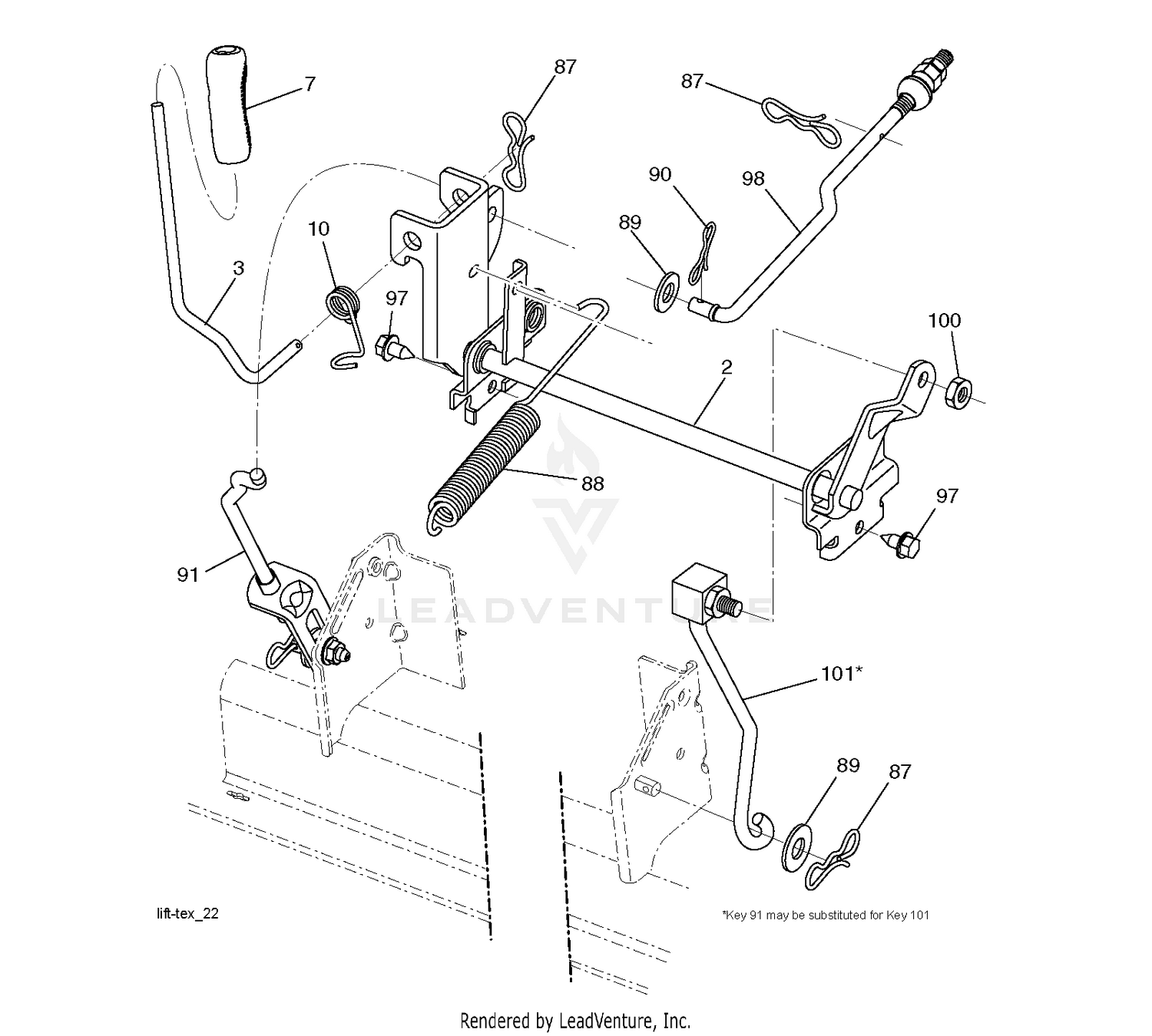 MOWER LIFT / DECK LIFT