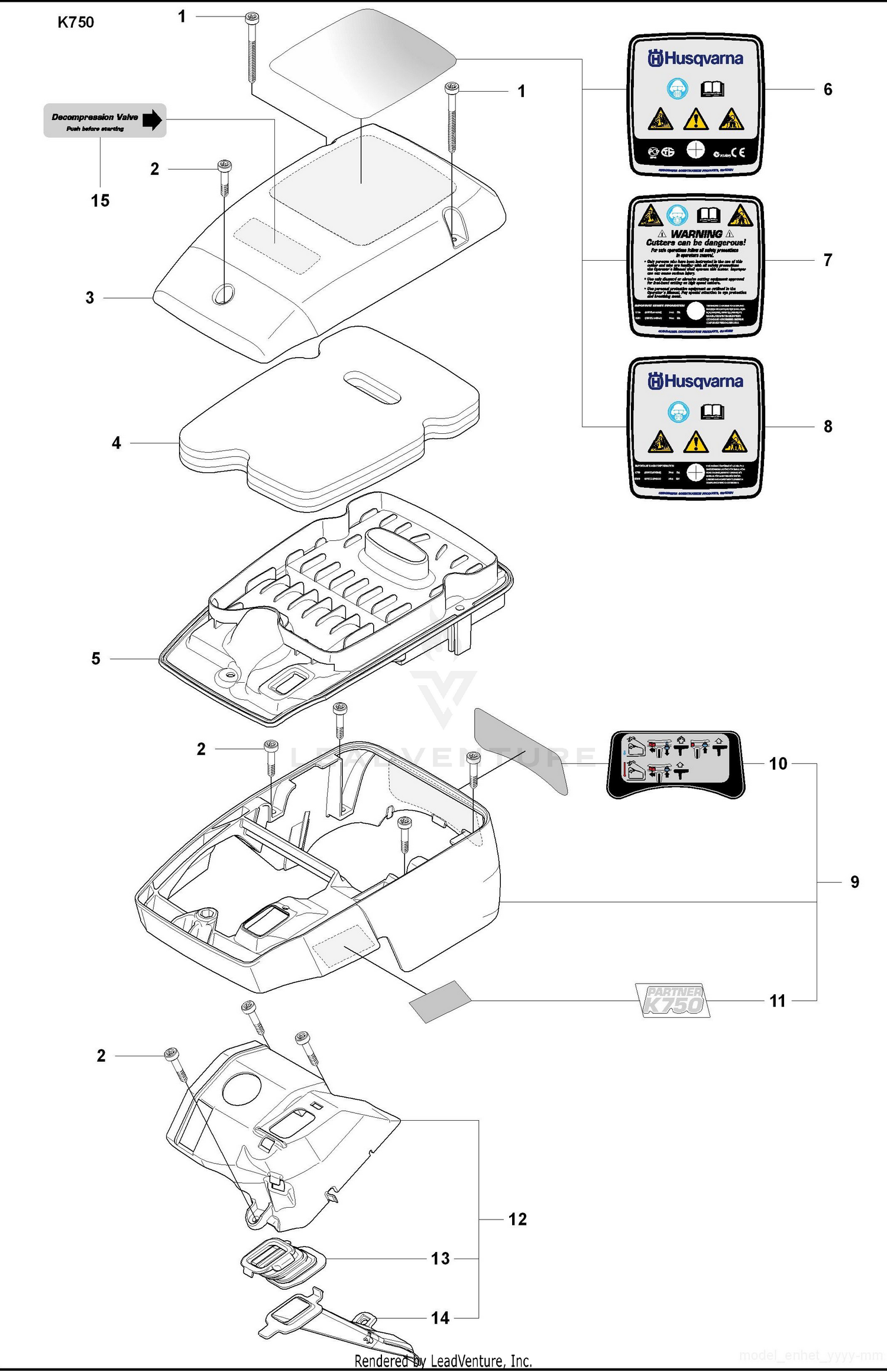 Filter Cover and Prefilter and Cylinder Cover Assy