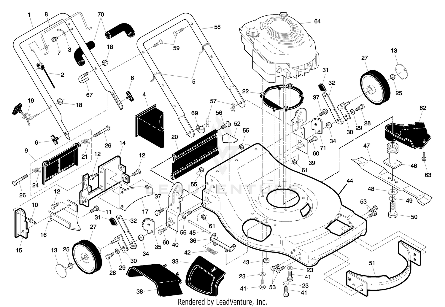 Handle And Deck Assembly