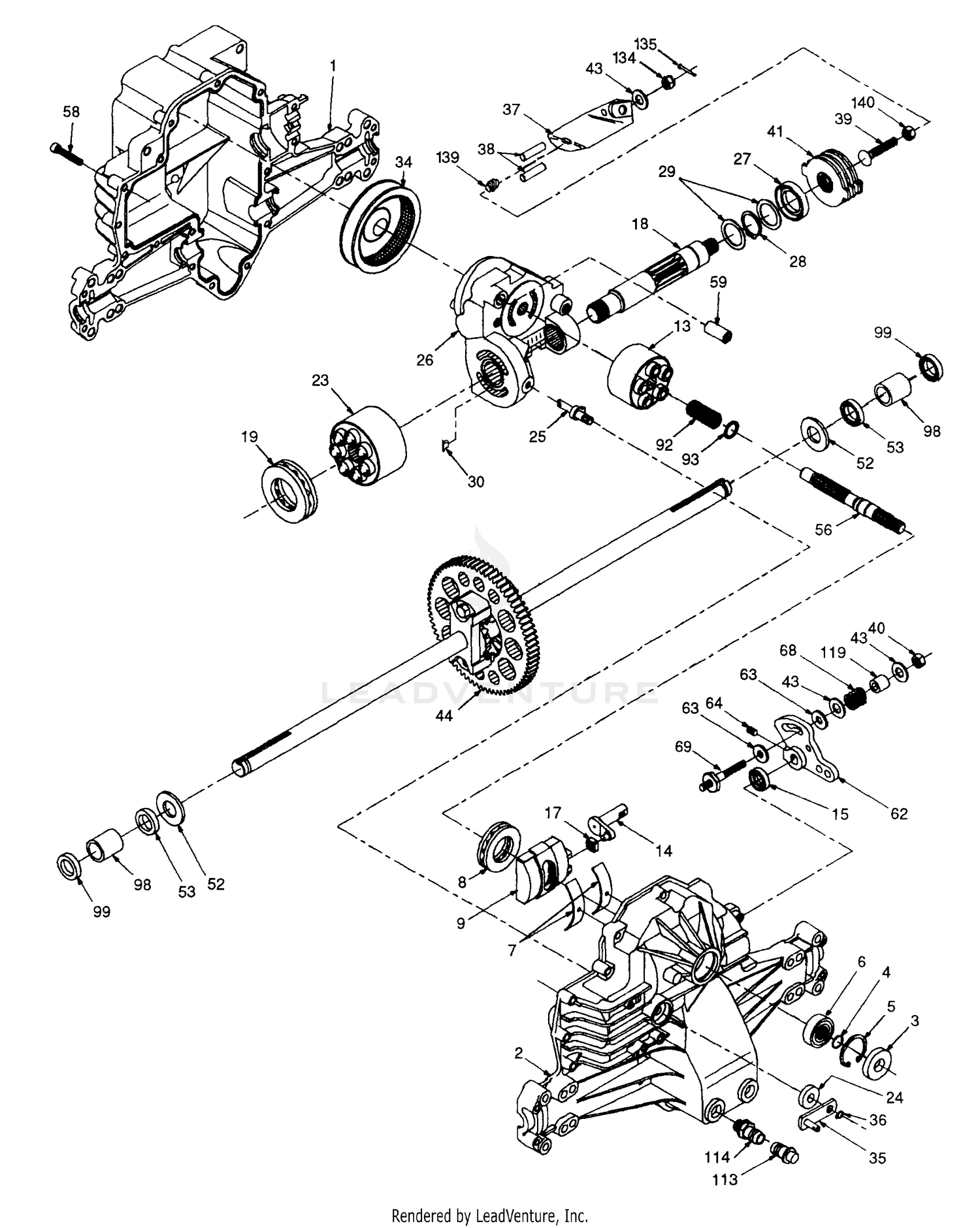 Hydro Gear Transaxle - Model Number 319-0500