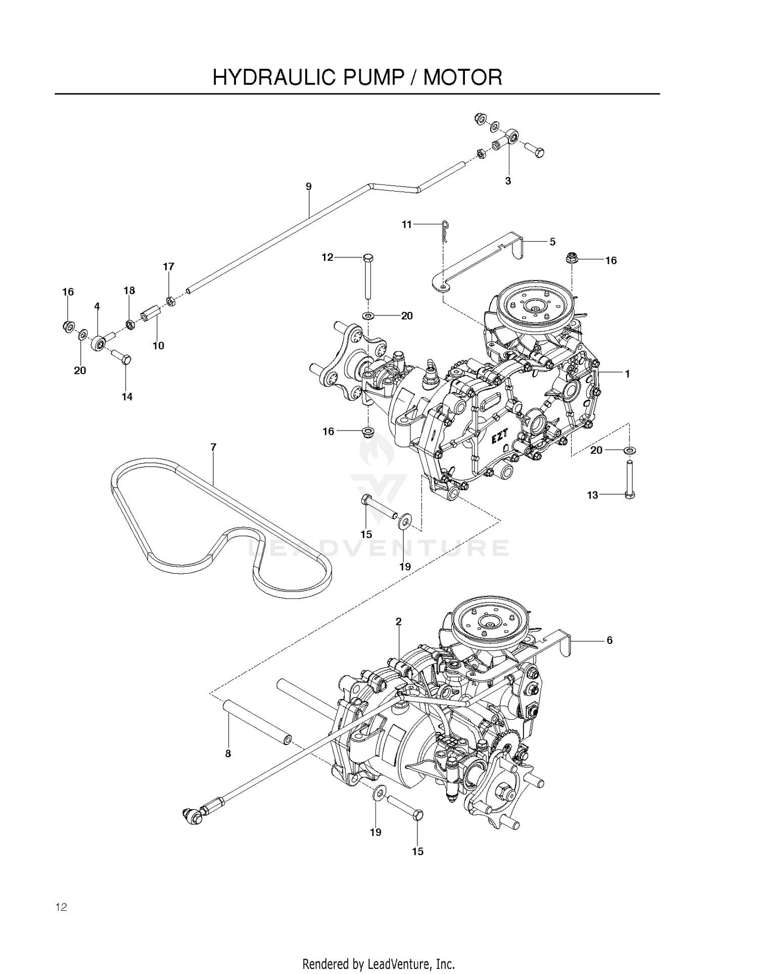 HYDRAULIC PUMP - MOTOR