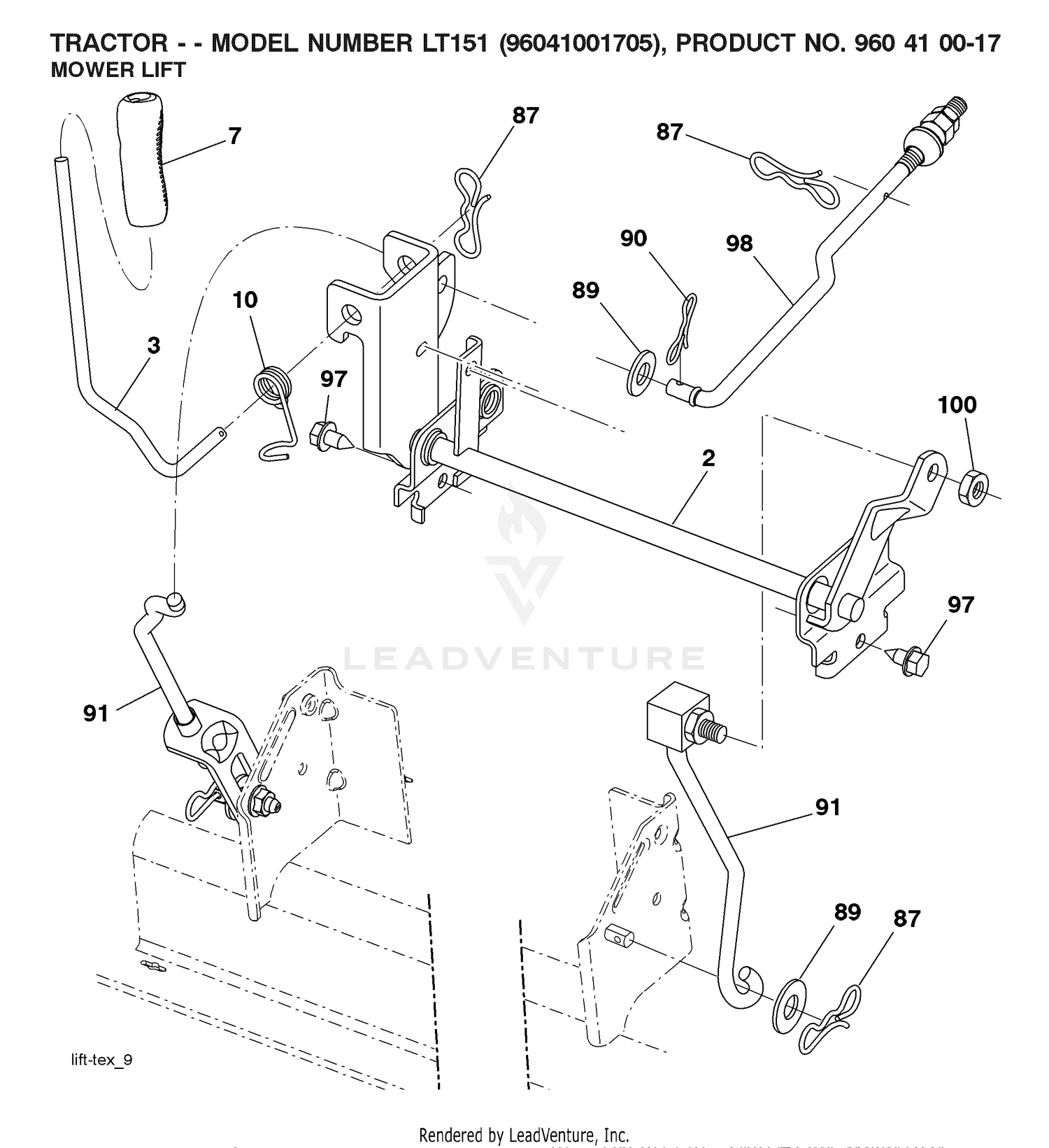 MOWER LIFT / DECK LIFT