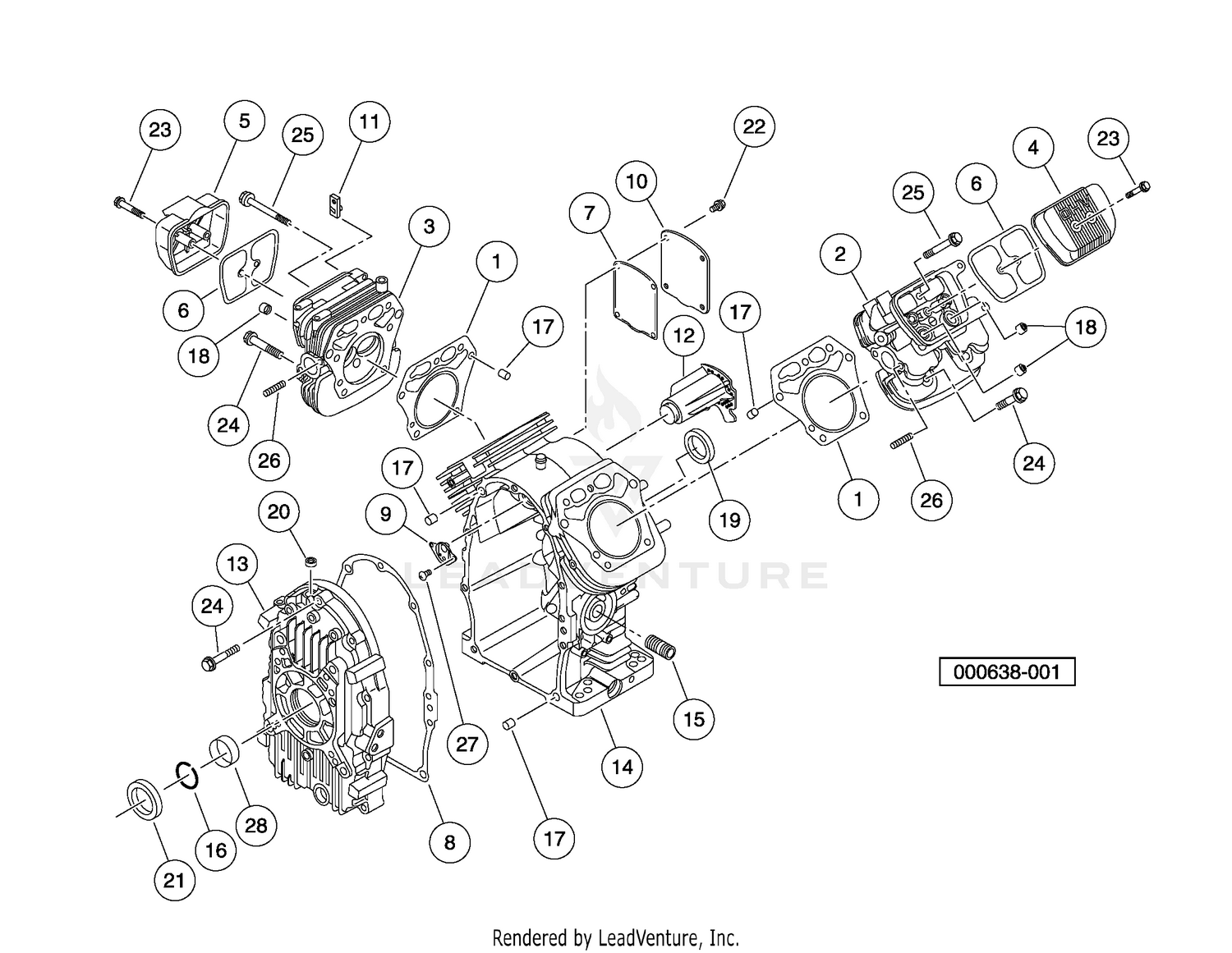 Cylinder Head and Crankcase