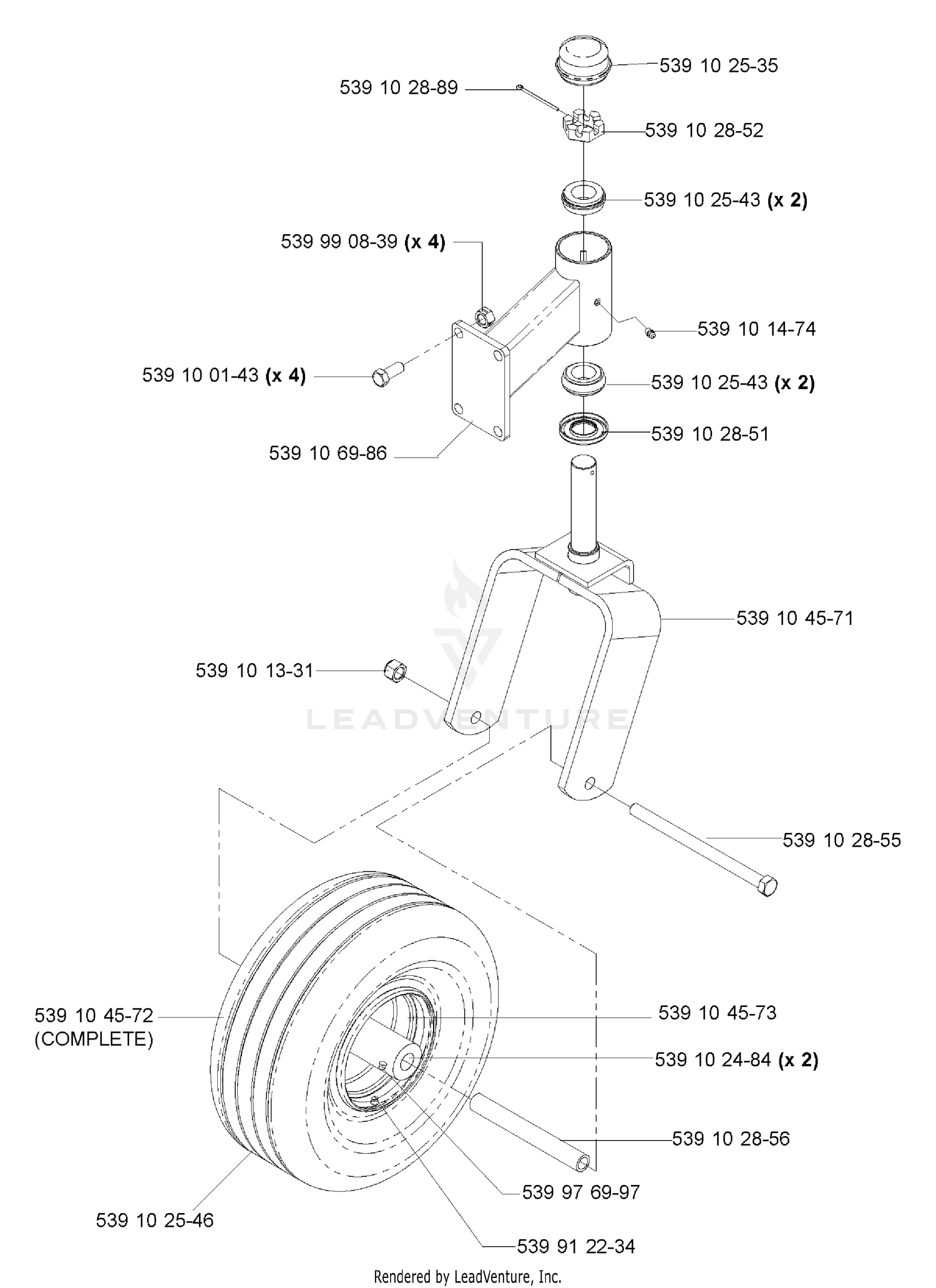 Caster Arm