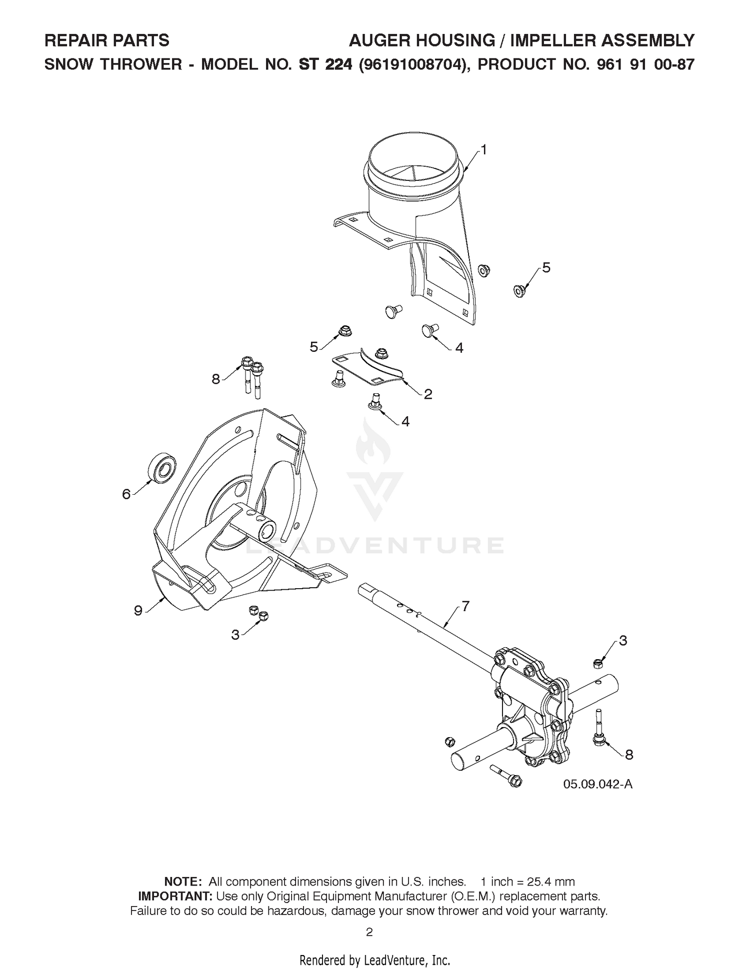AUGER HOUSING & IMPELLER 4