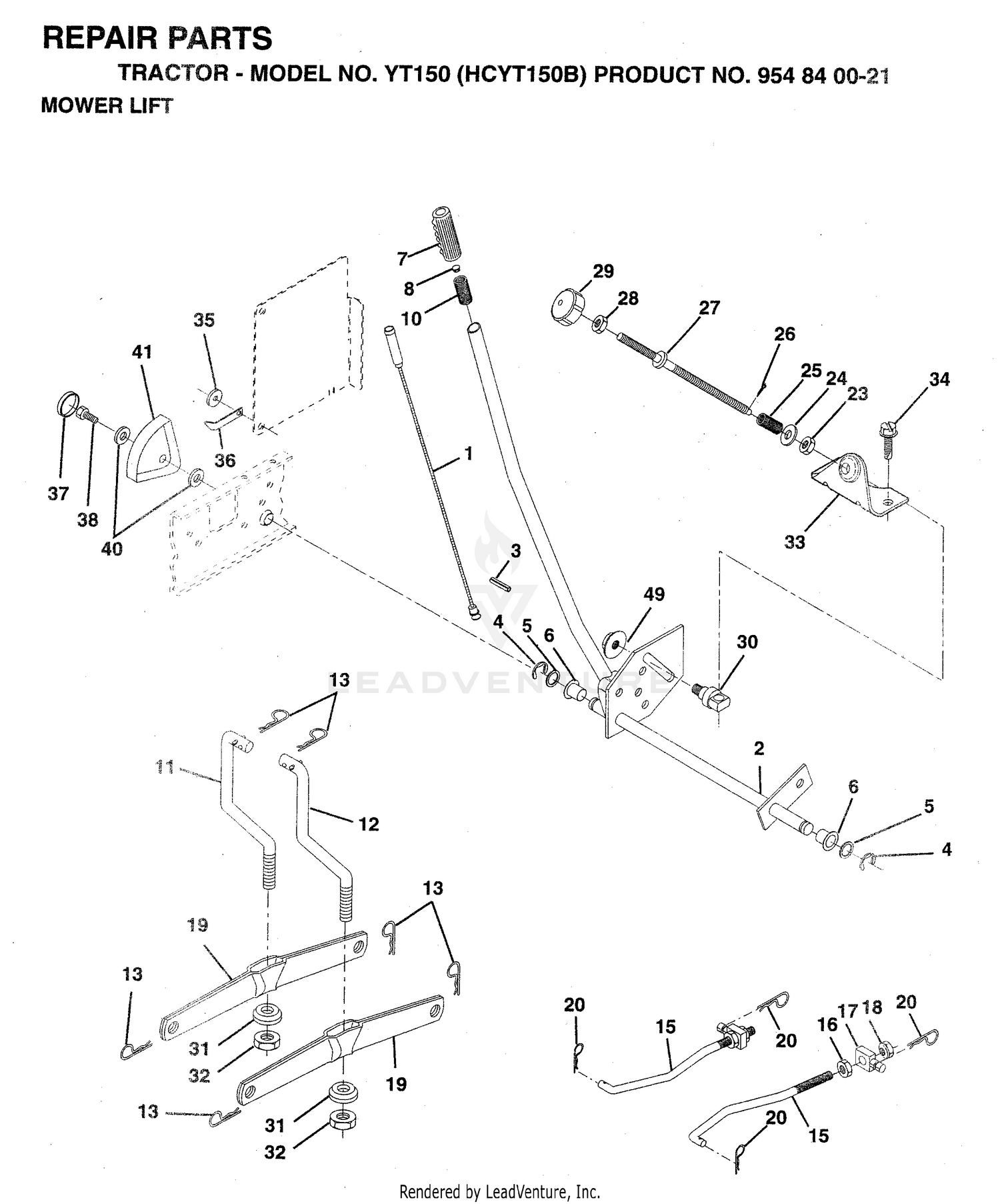MOWER LIFT / DECK LIFT