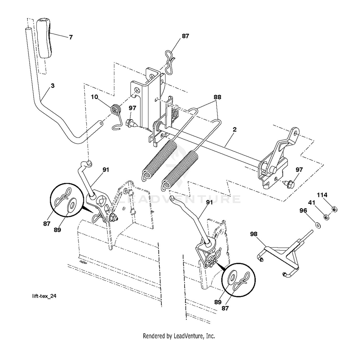 MOWER LIFT / DECK LIFT