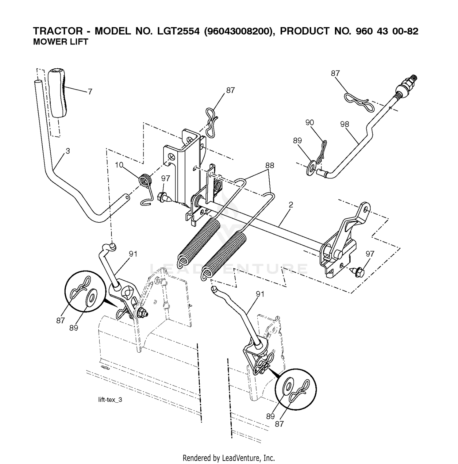 MOWER LIFT / DECK LIFT