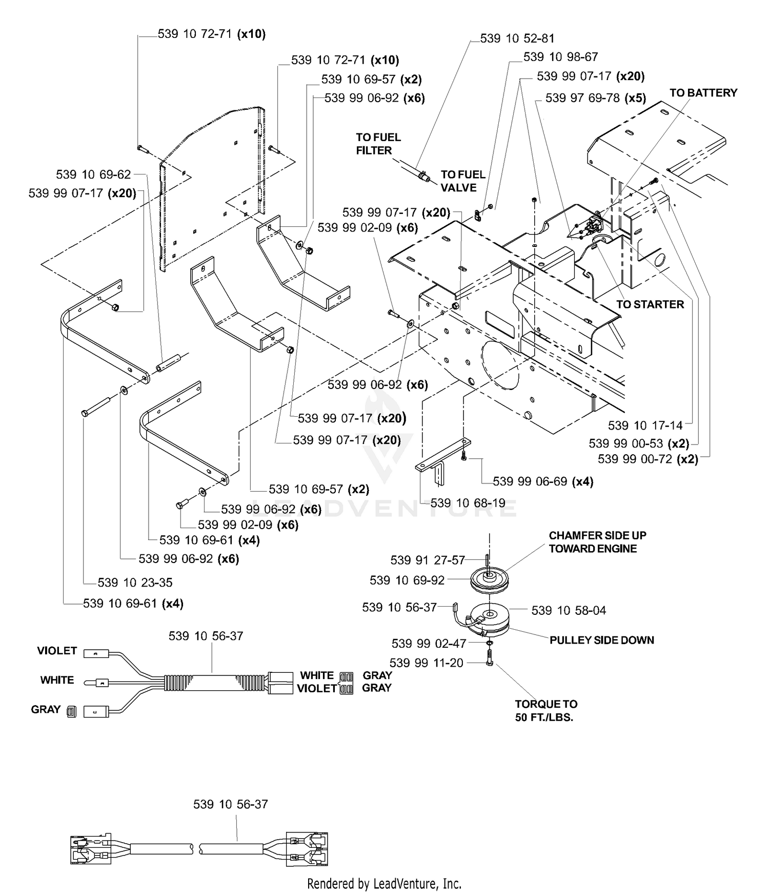 Kawasaki 19 HP Engine Assembly
