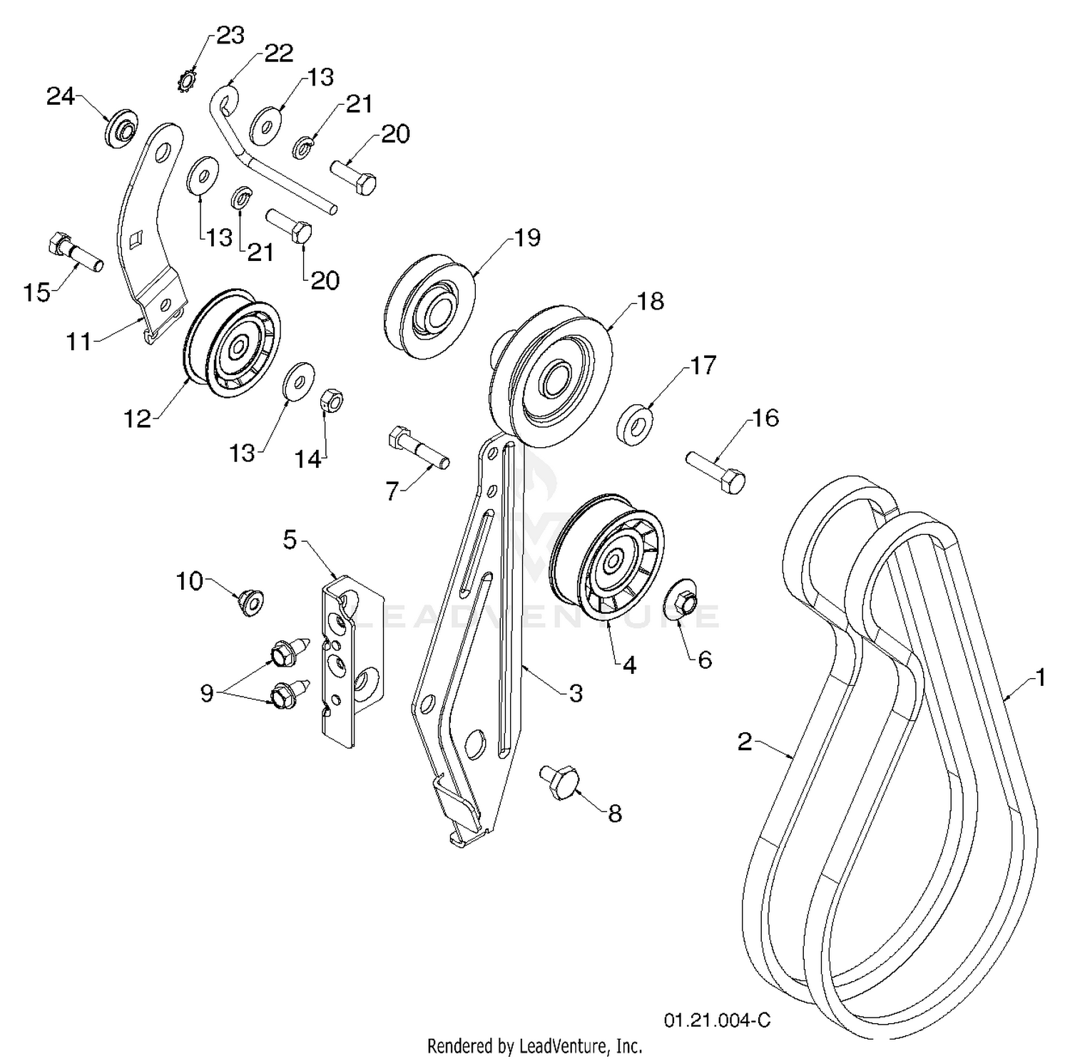 "CHASSIS, ENGINE & PULLEYS" 4