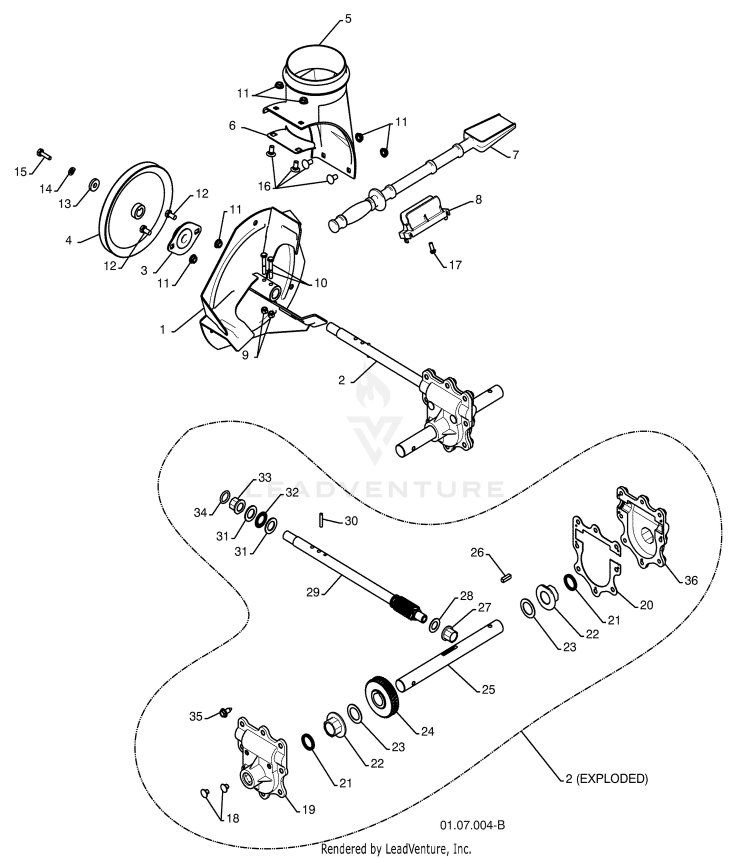 Auger Housing / Impeller Assembly
