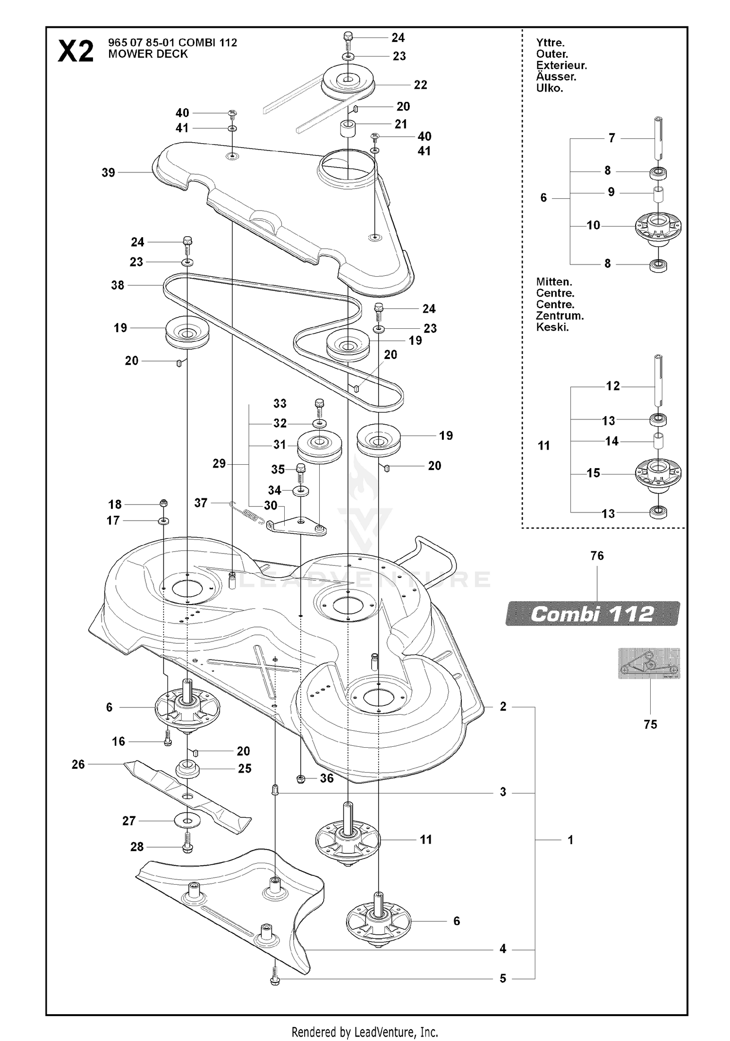 44"/112CM CUTTING DECK 3