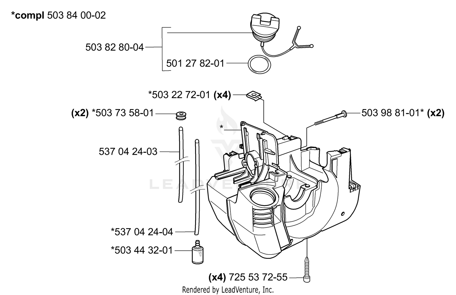 Crankcase/Fuel Tank