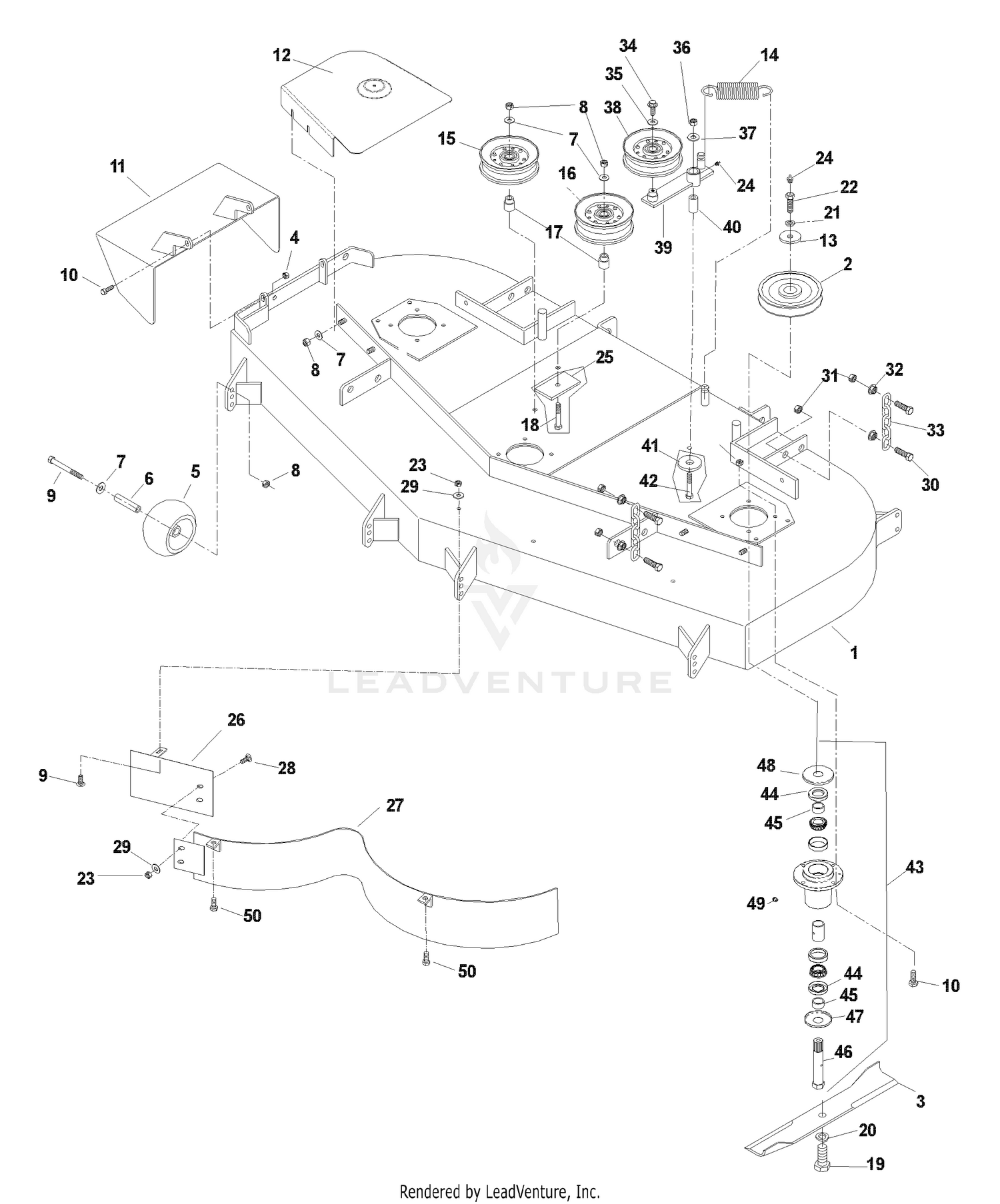 Deck Assembly 61"