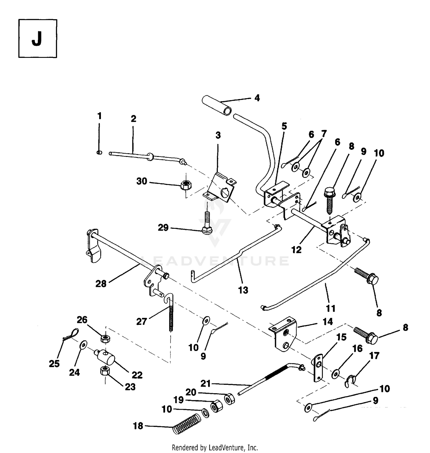 BRAKE / REAR MOWER LIFT