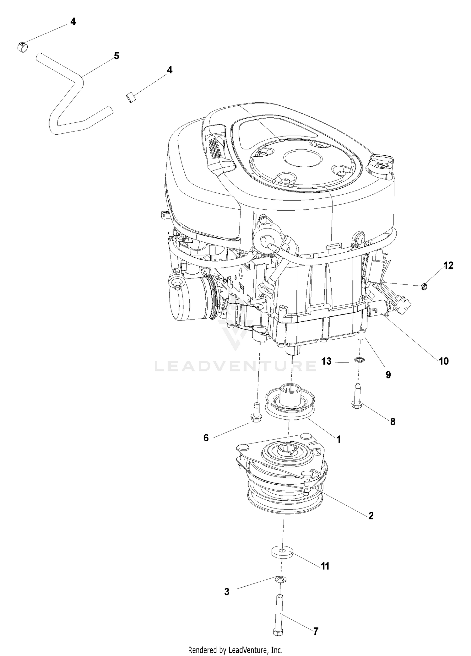 Engine Assembly (15 & 17.5 HP)
