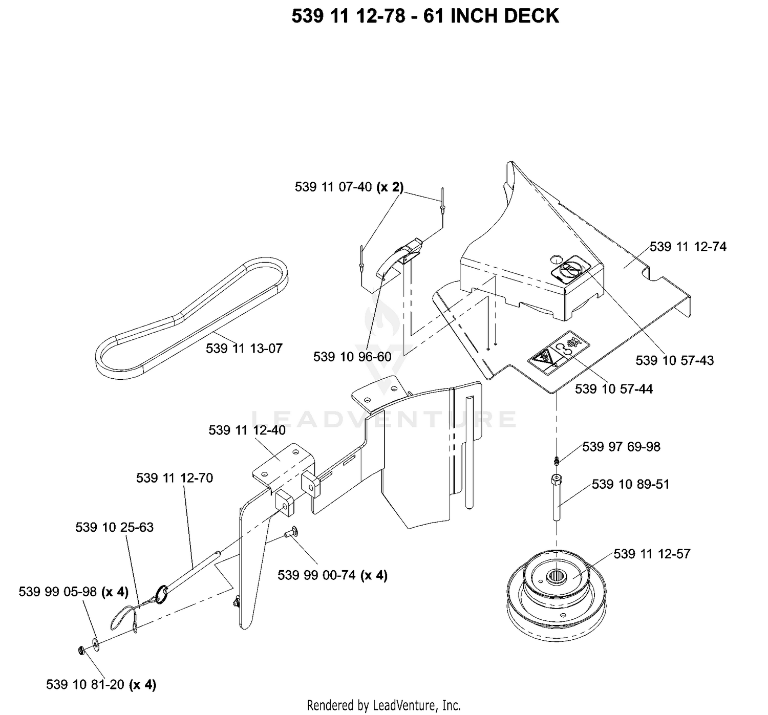 Accessory Collection System Drive Kit 61"