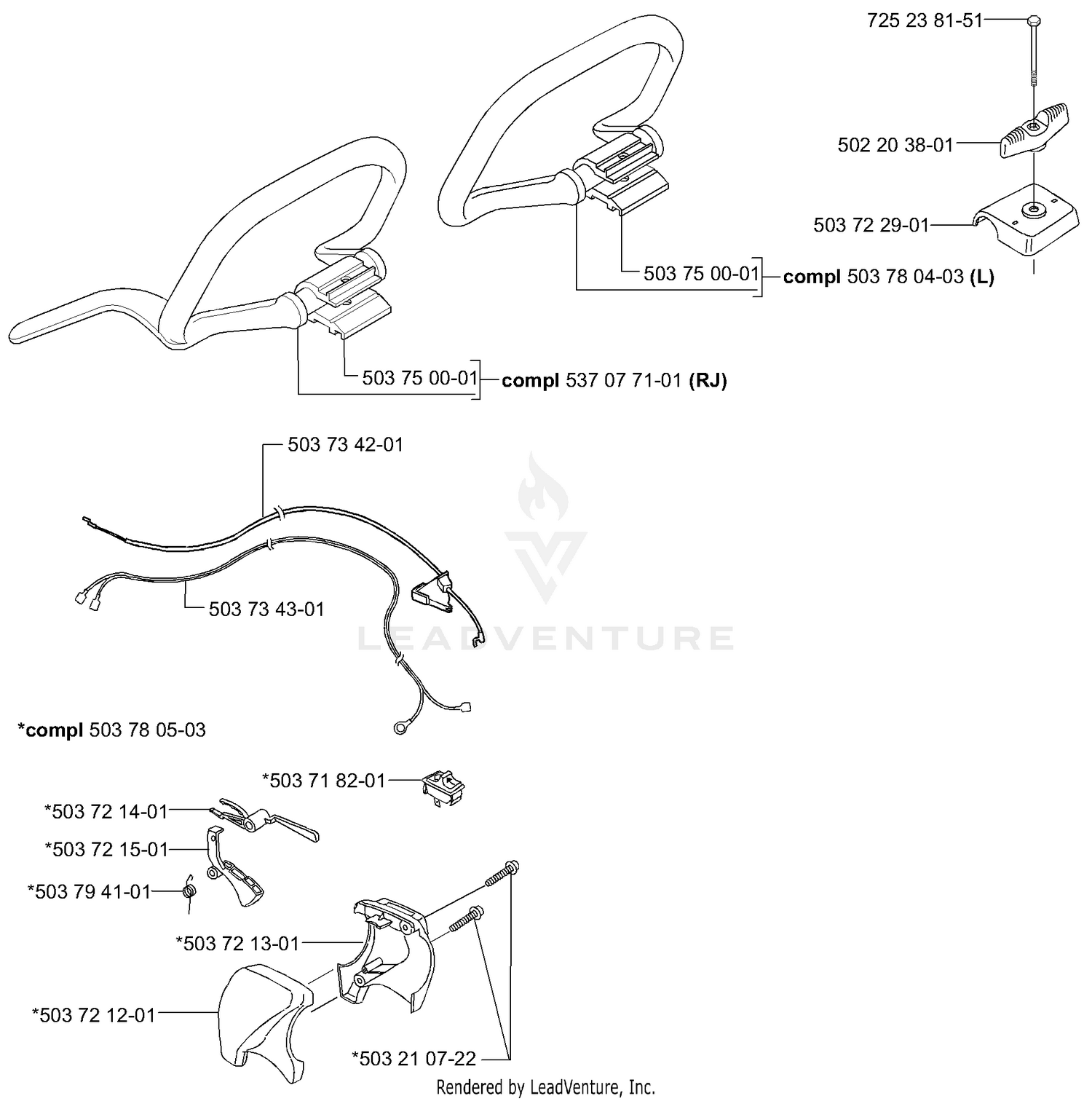 Handle 232L 240L,RJ