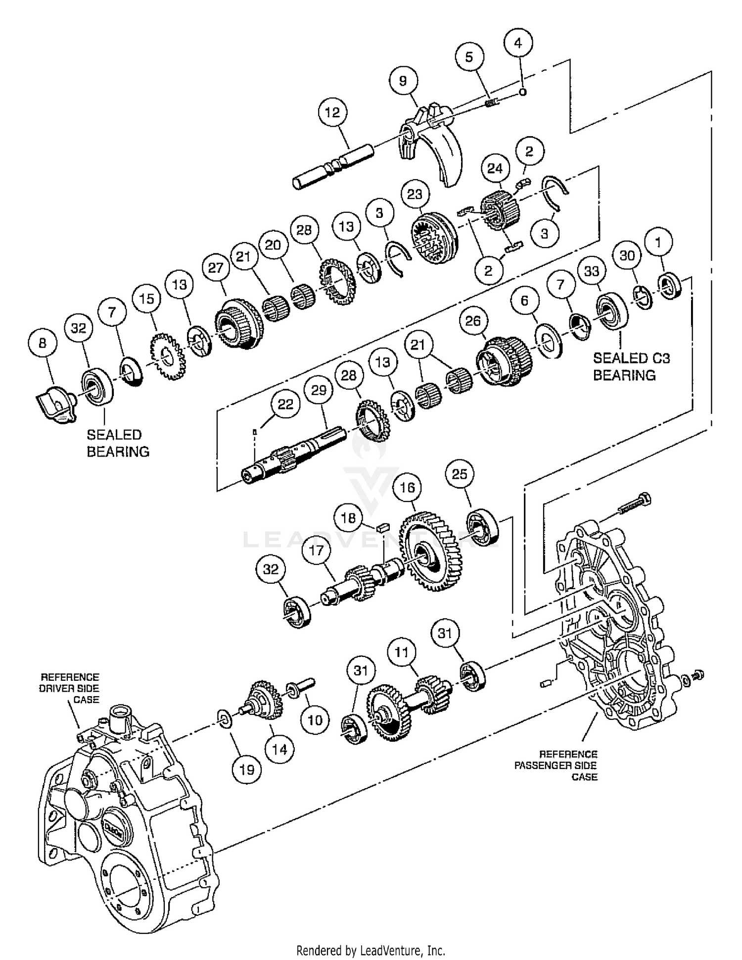 Transaxle - Gasoline Vehicles, Transmission And Gear Reduction