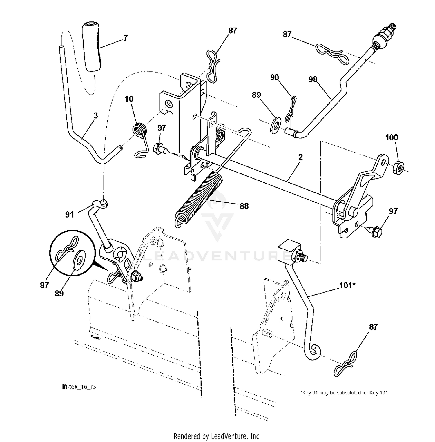 MOWER LIFT / DECK LIFT