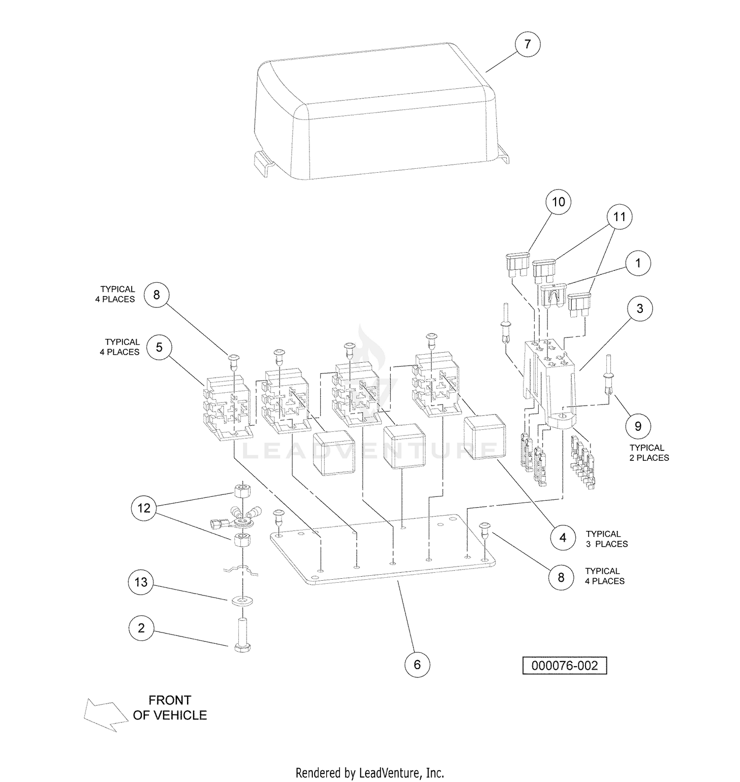 Electrical Component Box, Diesel Vehicles