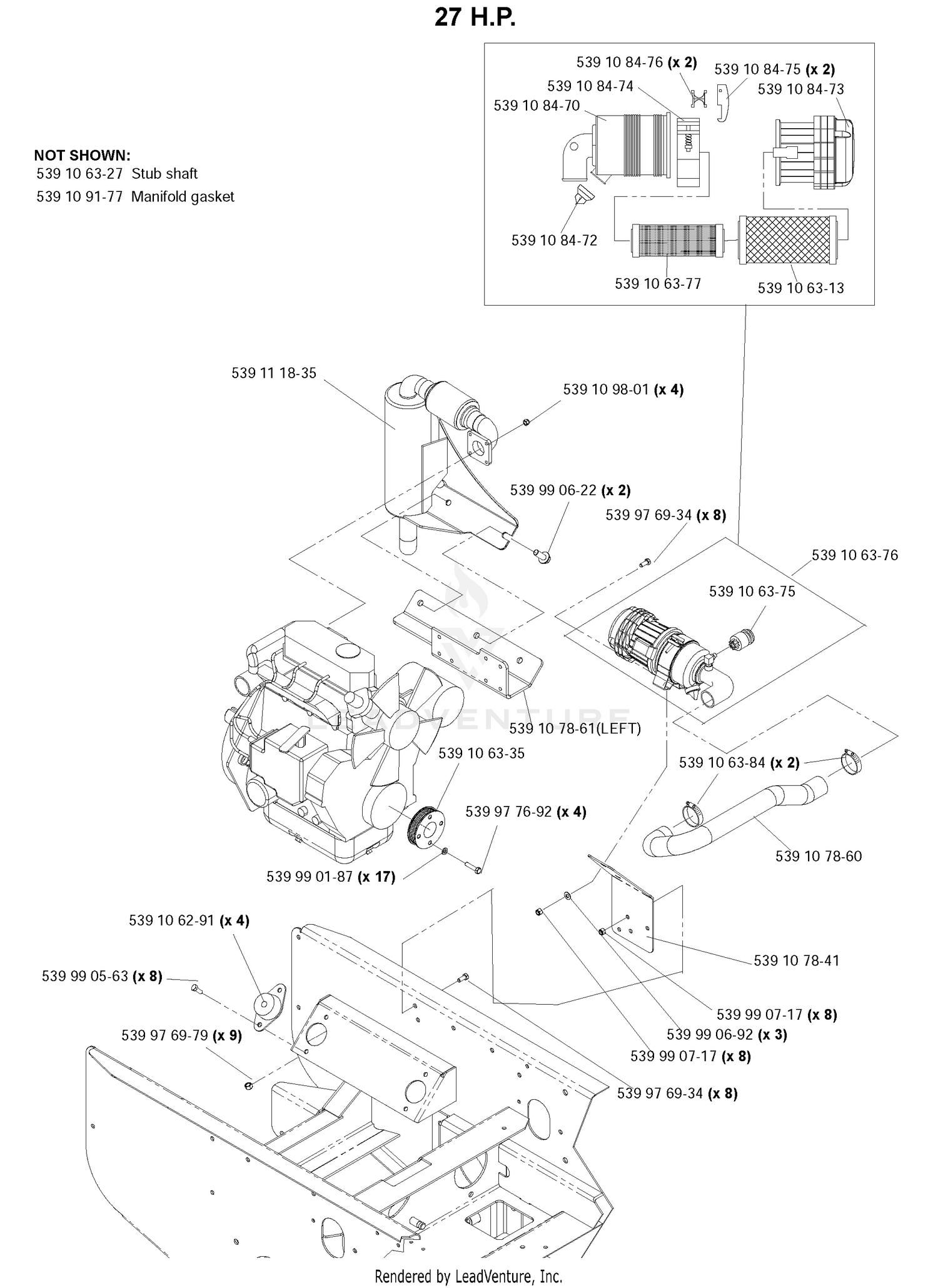Engine Assembly 27 H. P.