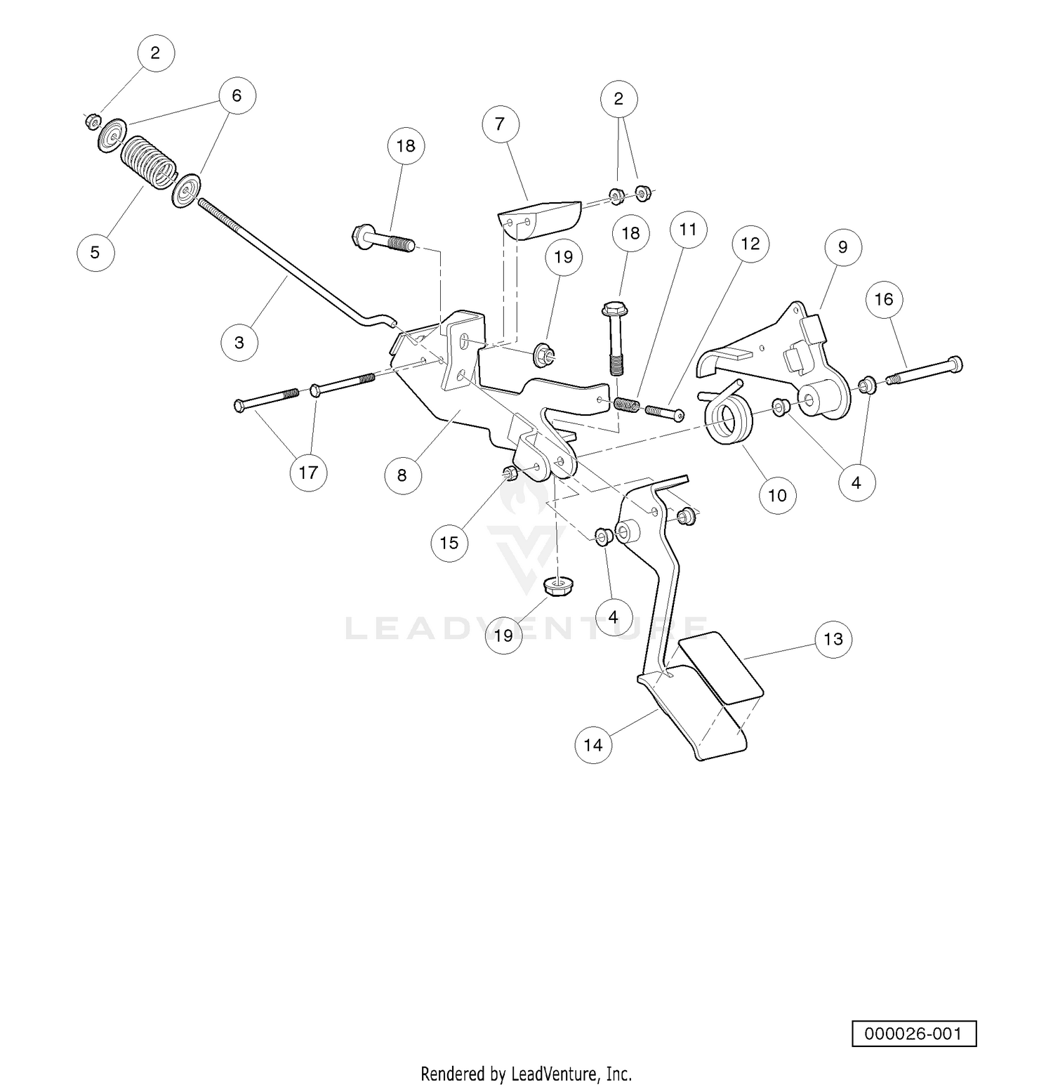 Accelerator Pedal Assembly Style B