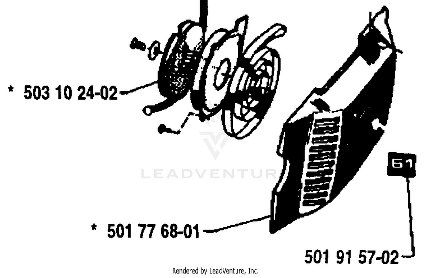 Starter Assembly (S/N 1070001 And Below)