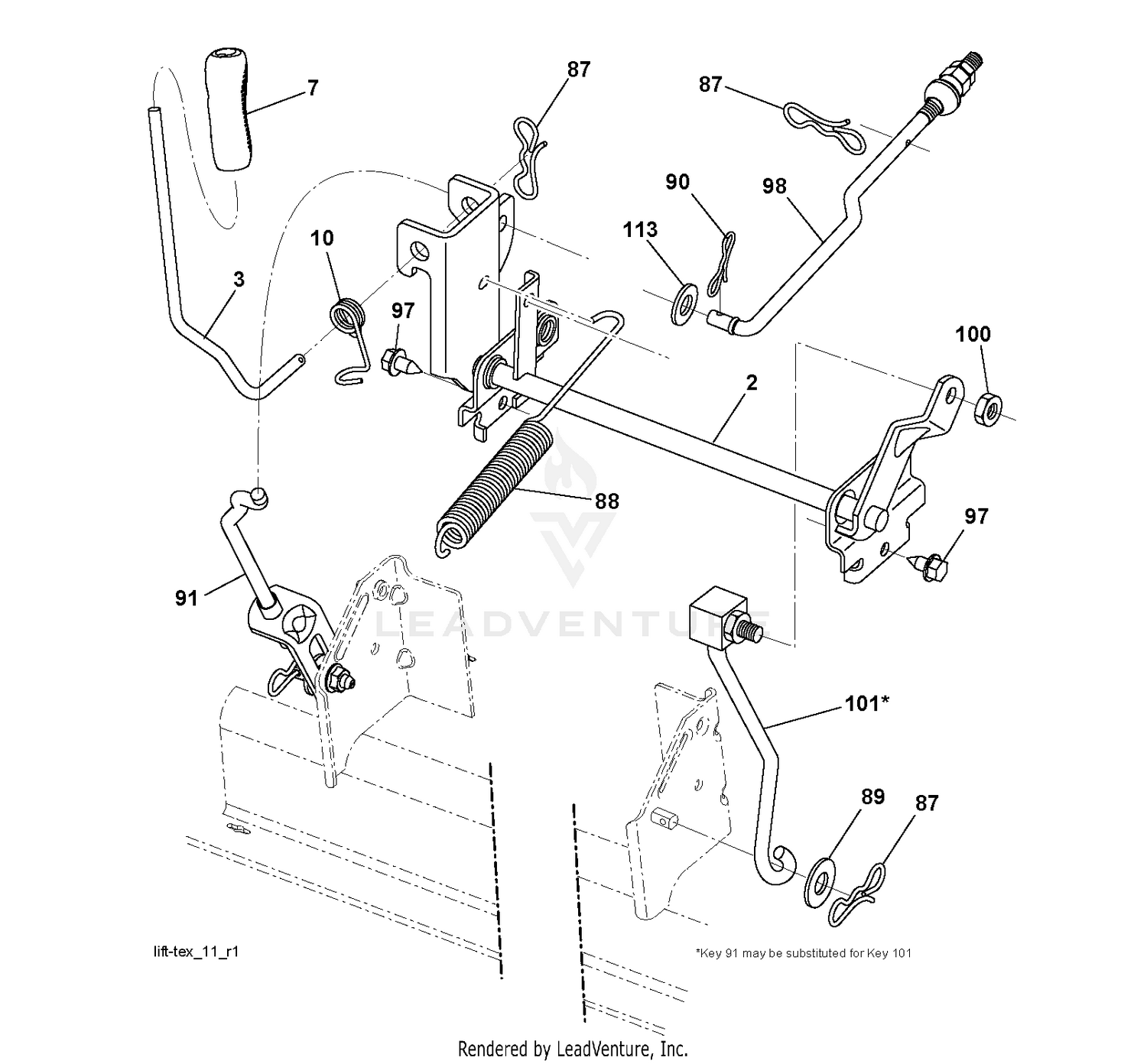 MOWER LIFT / DECK LIFT