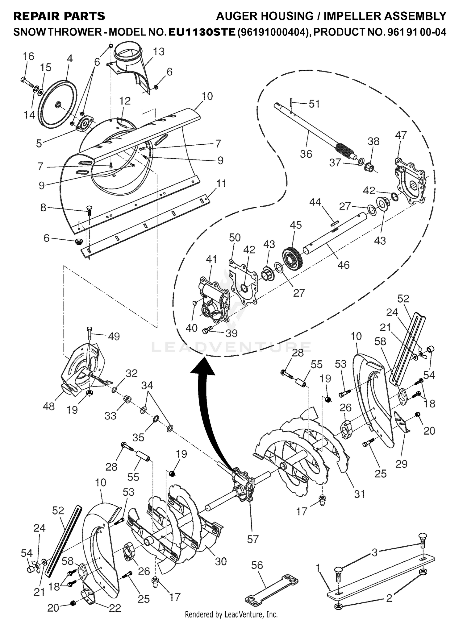 AUGER HOUSING & IMPELLER