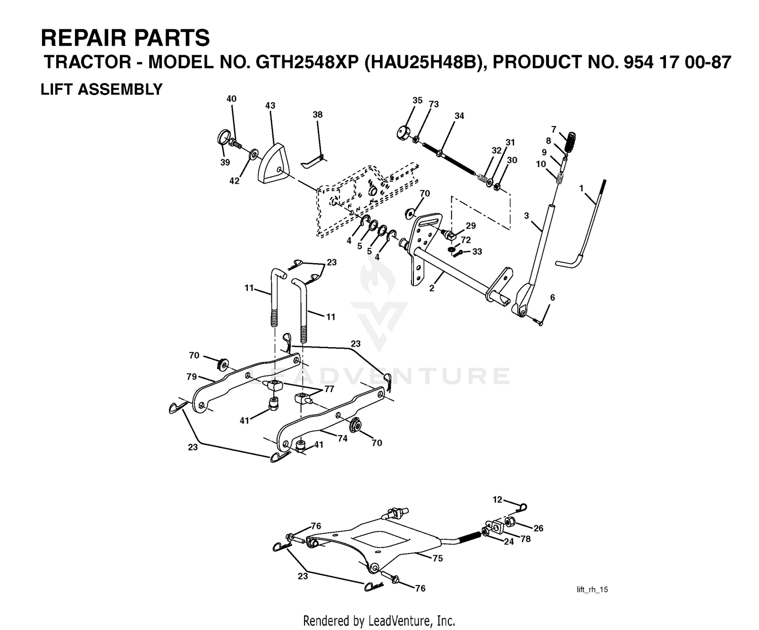 MOWER LIFT / DECK LIFT