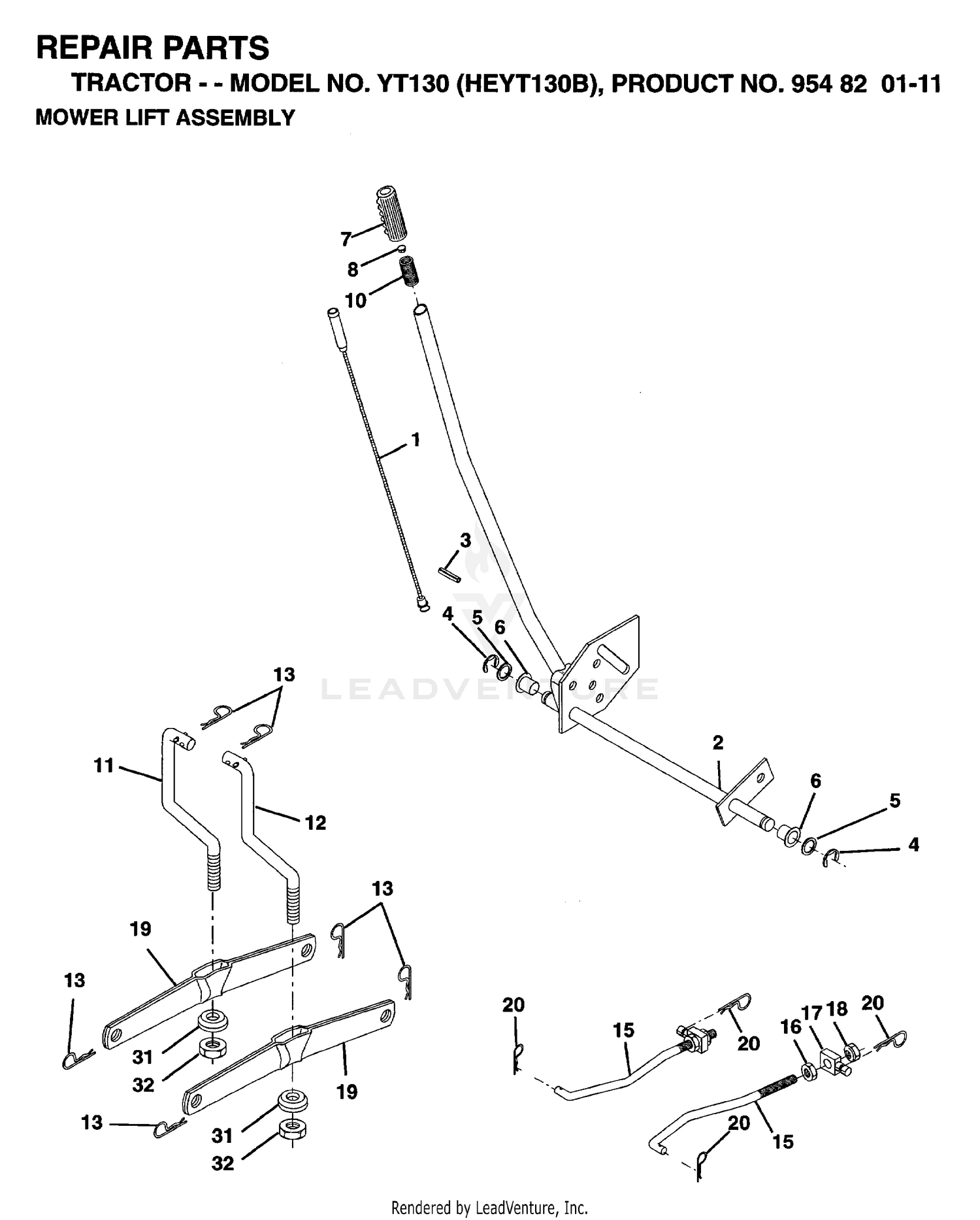 MOWER LIFT / DECK LIFT