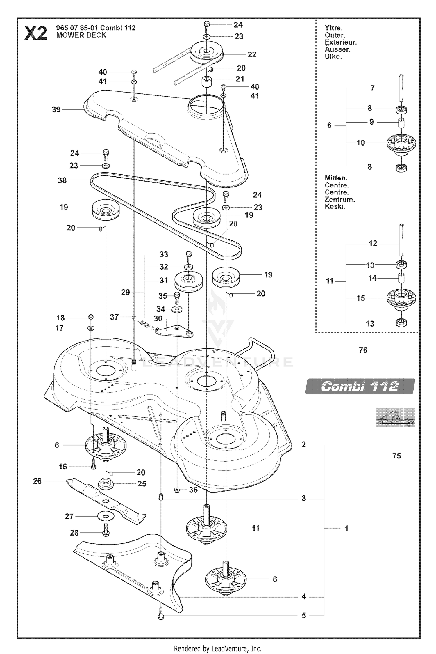 44"/112CM CUTTING DECK 3