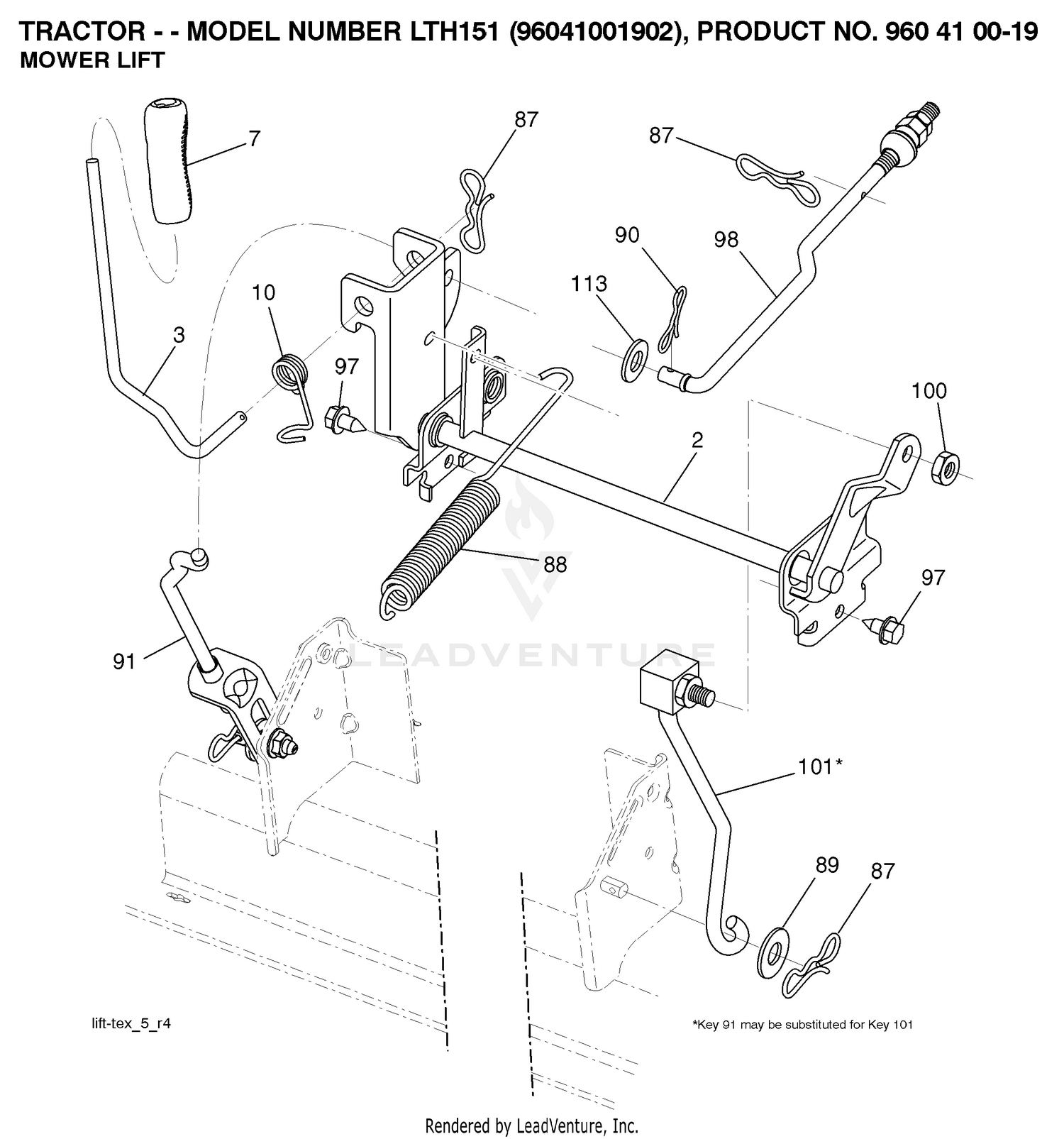 MOWER LIFT / DECK LIFT